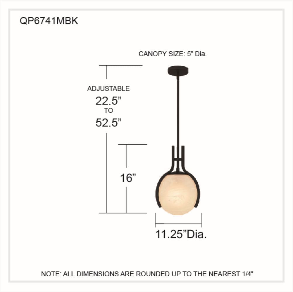 Quoizel QP6741MBK Pendant-Lights - View #5