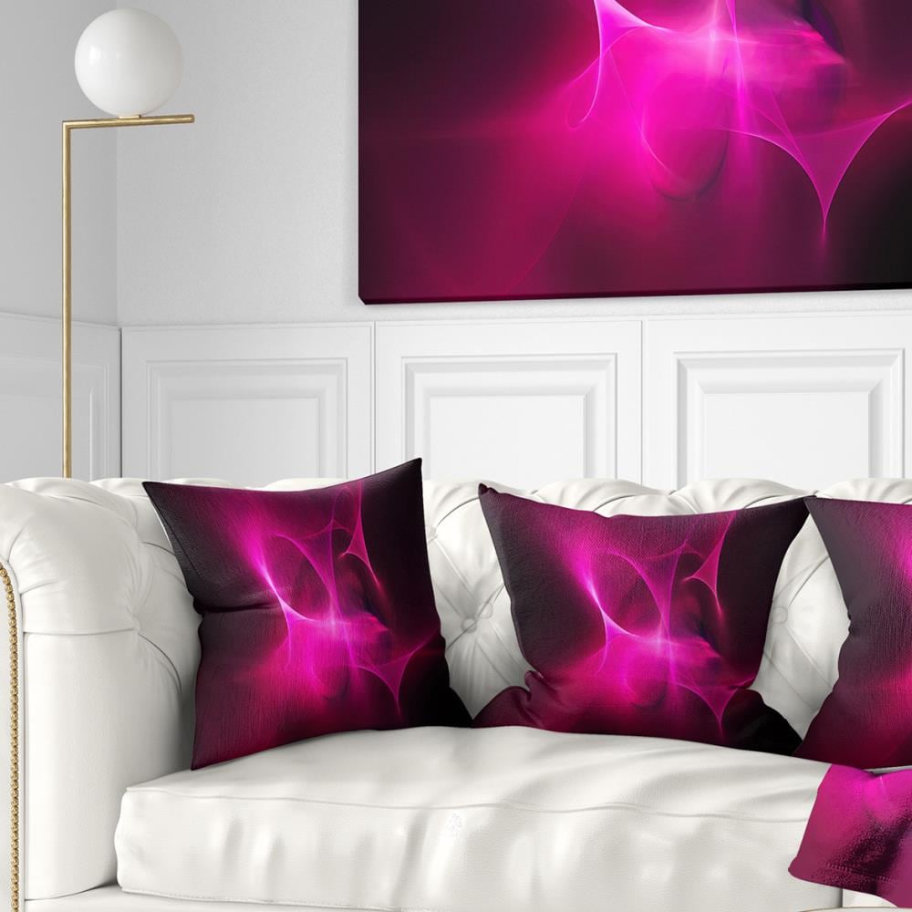 Designart CU7722-16-16 16-in x 16-in Pink Indoor Decorative Pillow
