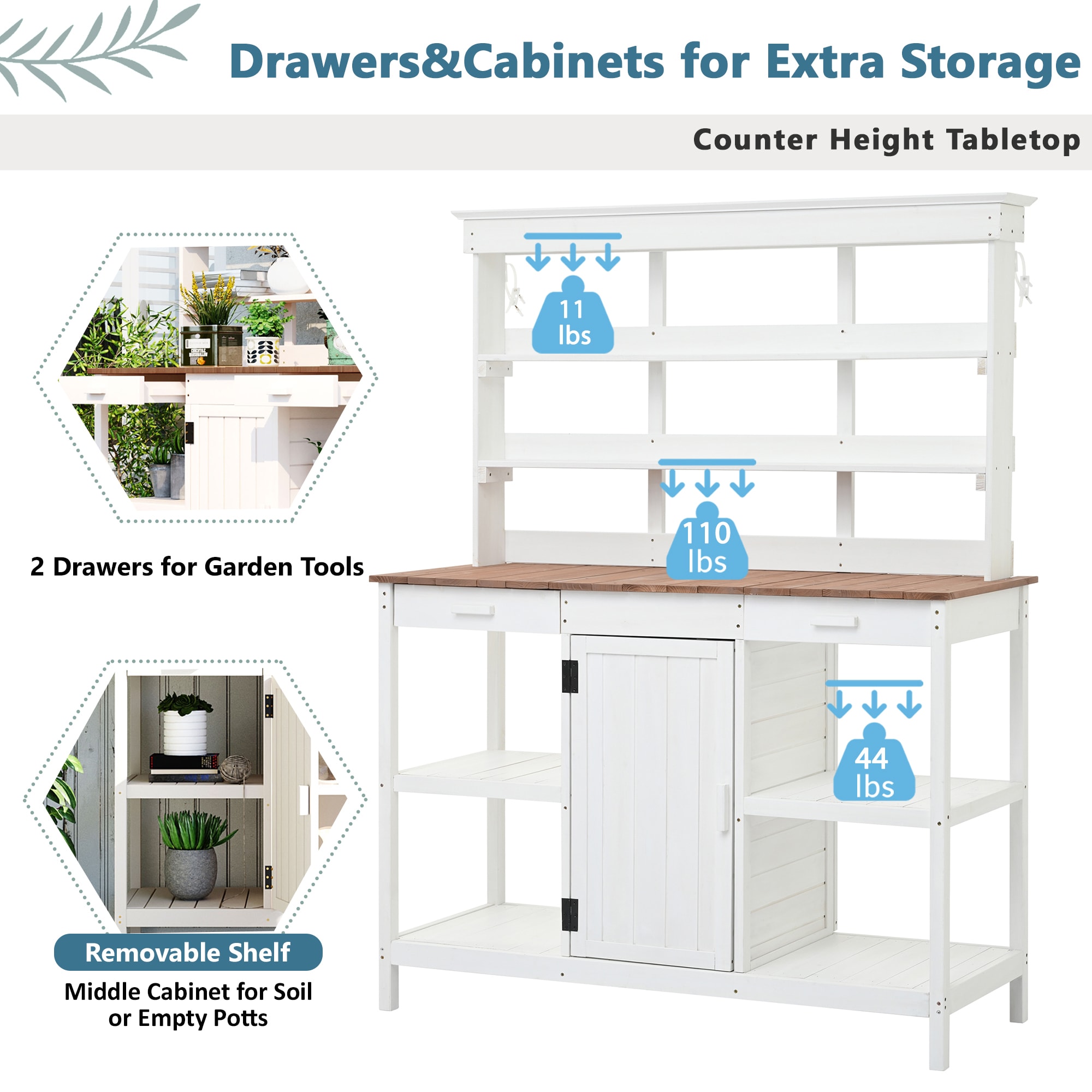 Clihome CL-TP21WH Potting-Benches - View #9