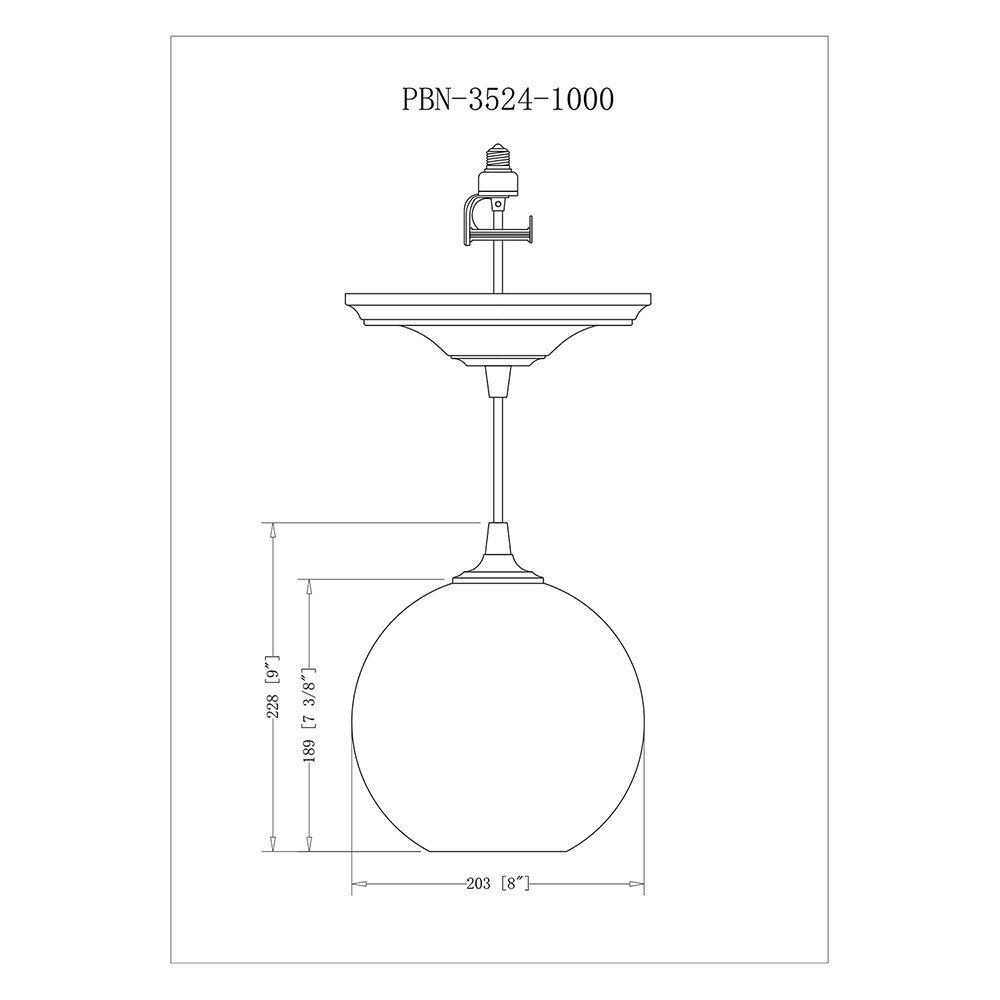 Worth Home Products PBN-3524-1000-B Recessed-Lighting-Pendant-Kits - View #3