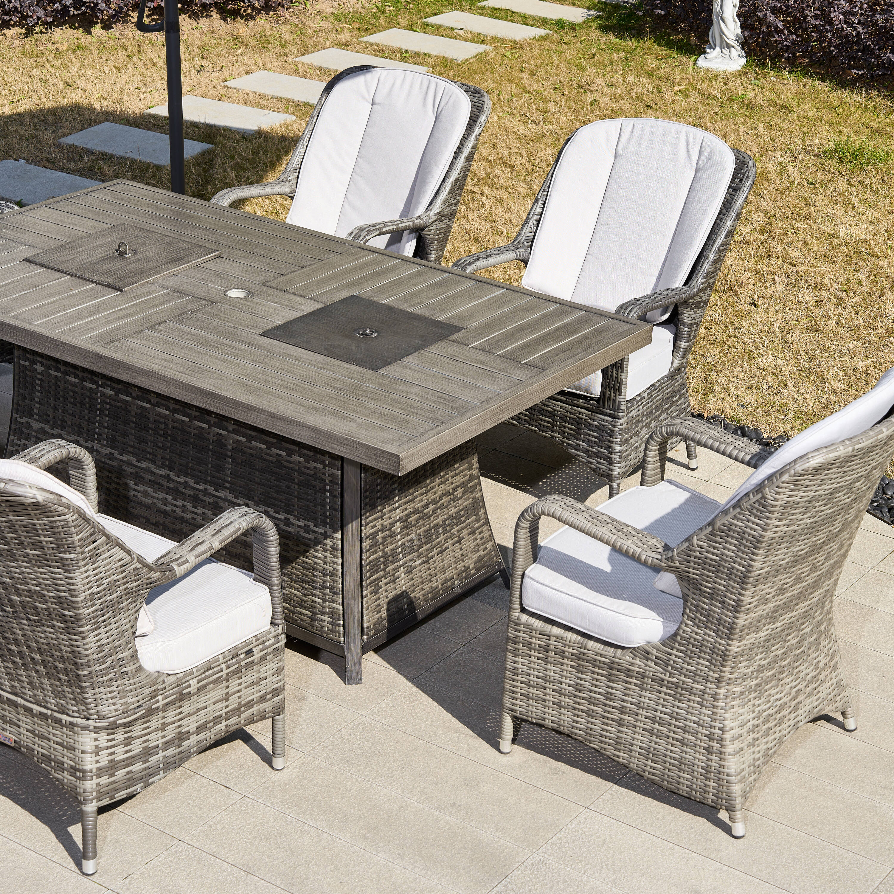 Direct Wicker DWG-1106FI-GR Patio-Dining-Sets - View #4