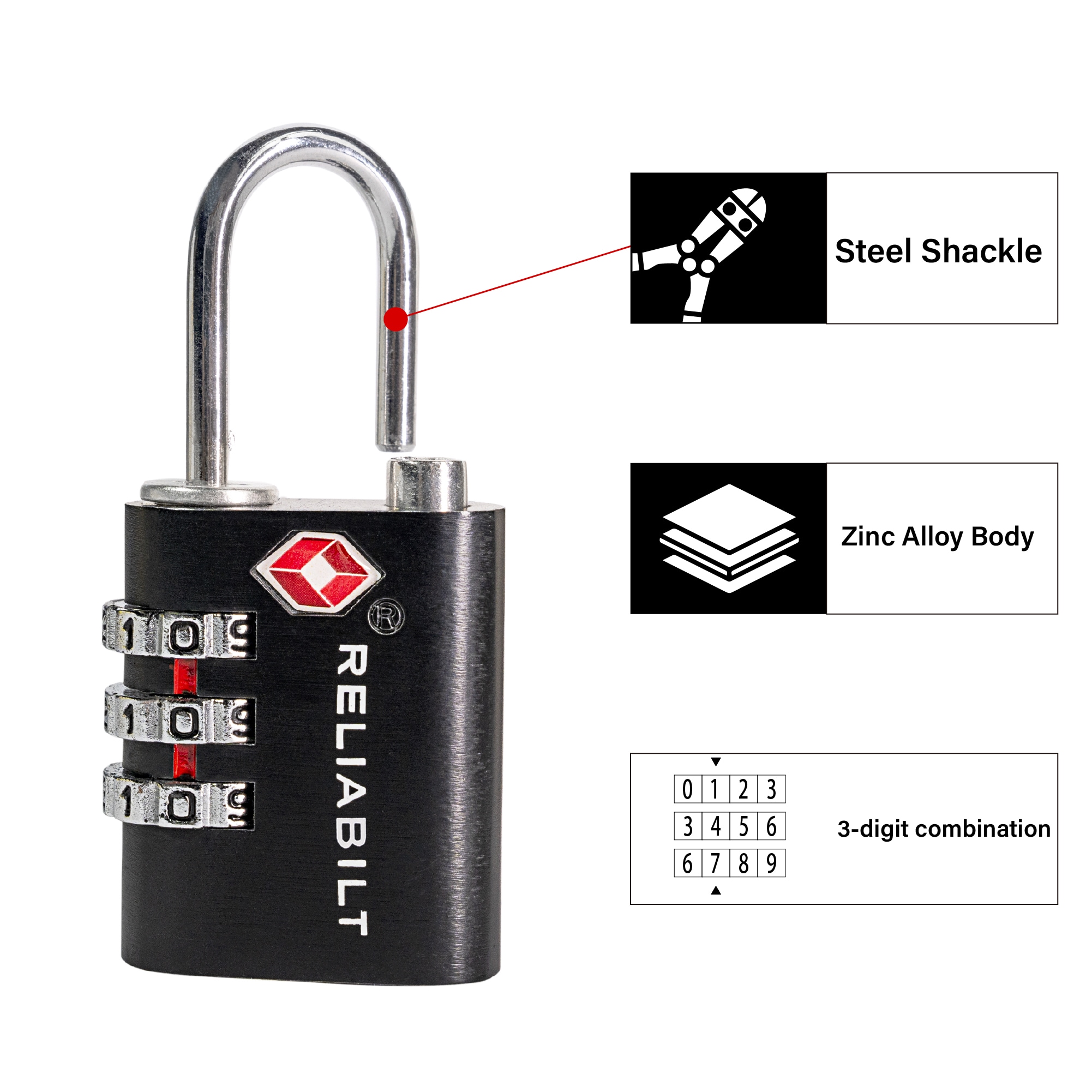 RELIABILT AH35048L Padlocks-Locks-Cables - View #15