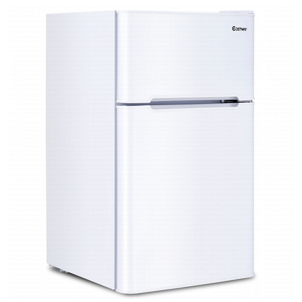 Costway - Refrigerator Small Freezer Cooler Fridge Compact 3.2 cu ft. Unit White