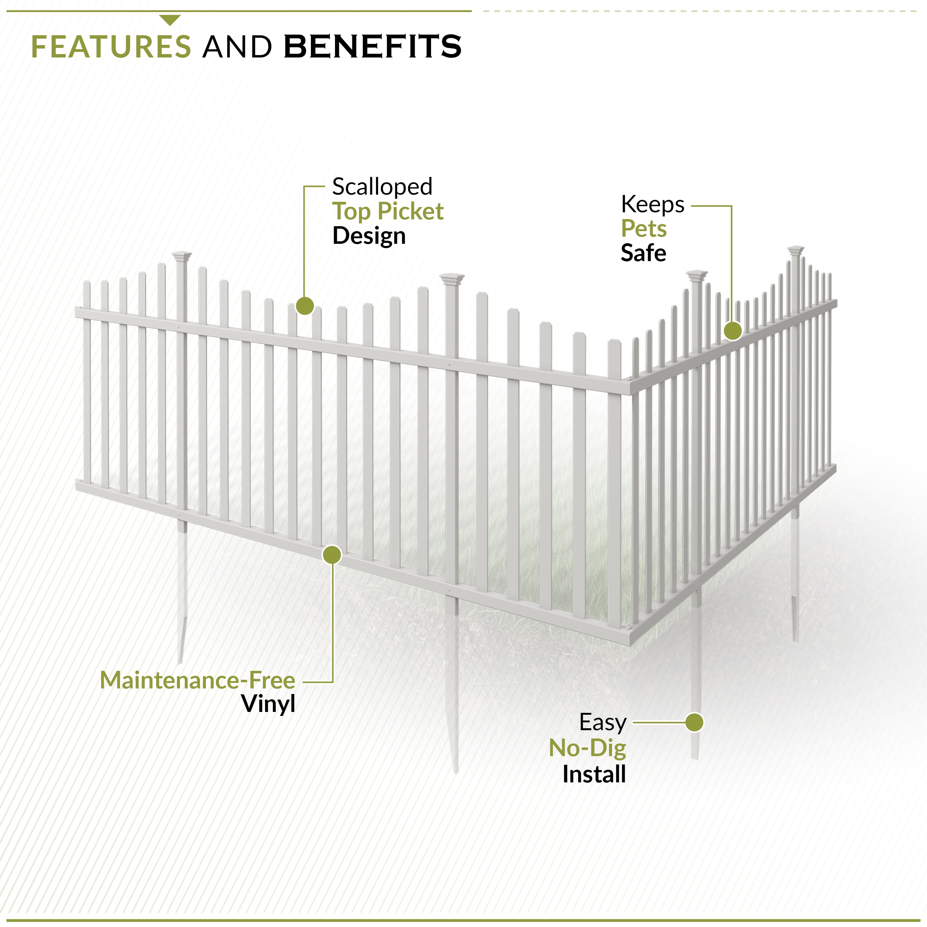 Zippity Outdoor Products ZP19018 Vinyl-Fence-Panels - View #4