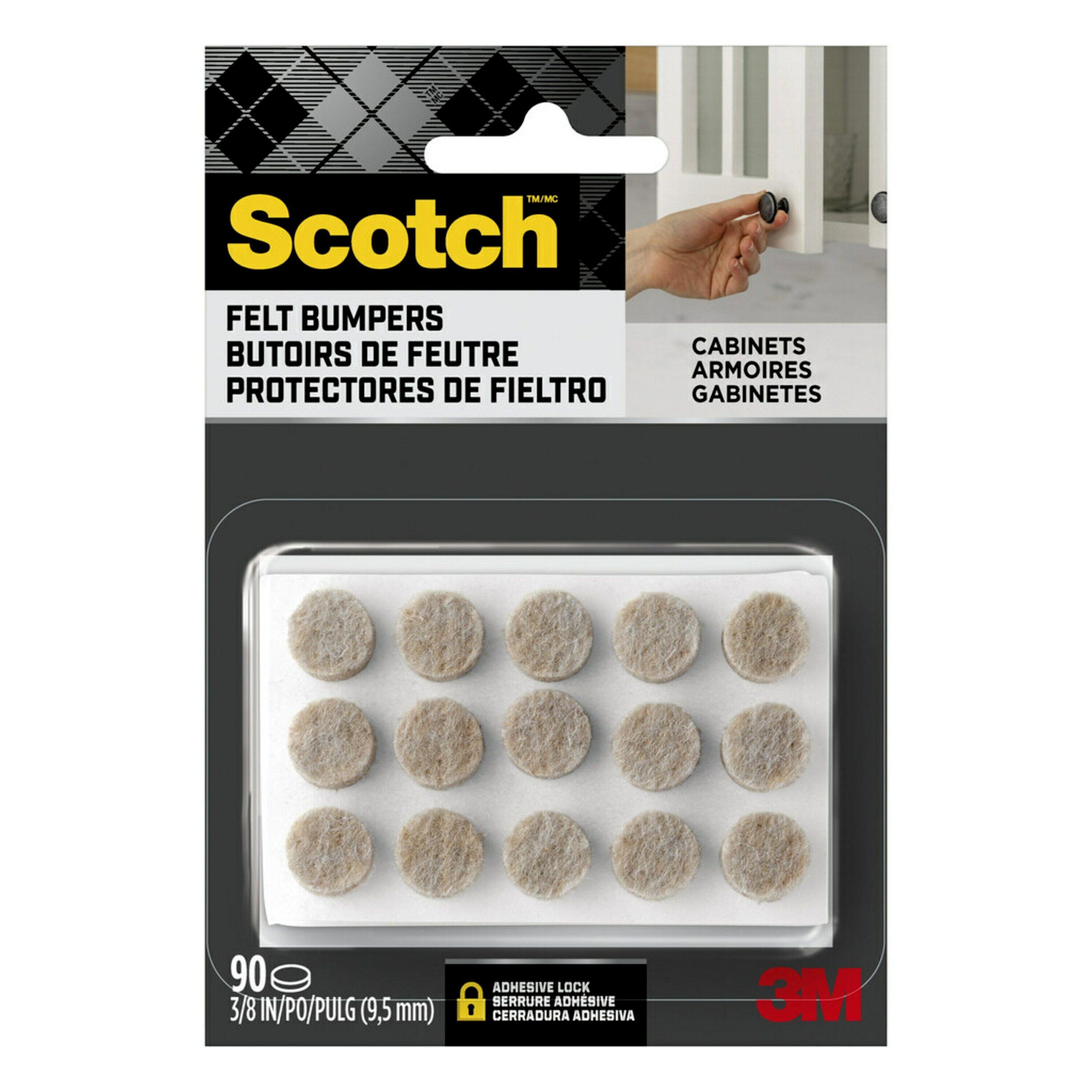 Scotch Beige 90-Pack Round Felt Cabinet Bumpers in the Cabinet