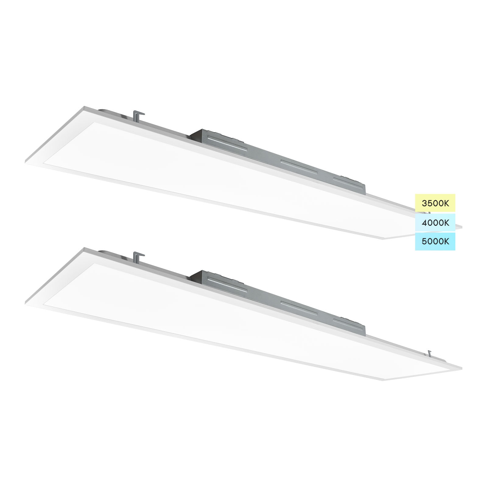 Luxrite 2-Pack 4-ft X 1-ft Adjustable-Lumen Tunable White LED Panel ...