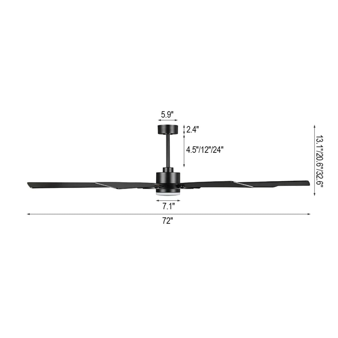 MLIAN WBCF-BS263-BK Ceiling-Fans - View #7