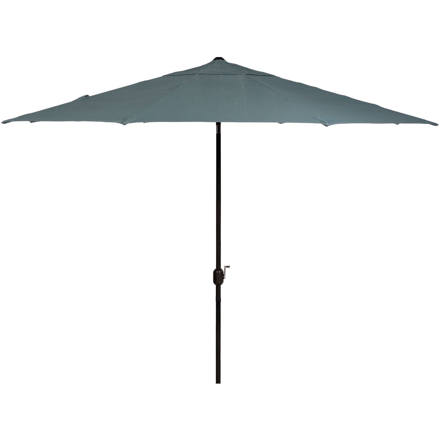 Hanover MCLRUMB11-BLU 11-ft Aluminum Blue Crank Market Patio Umbrella
