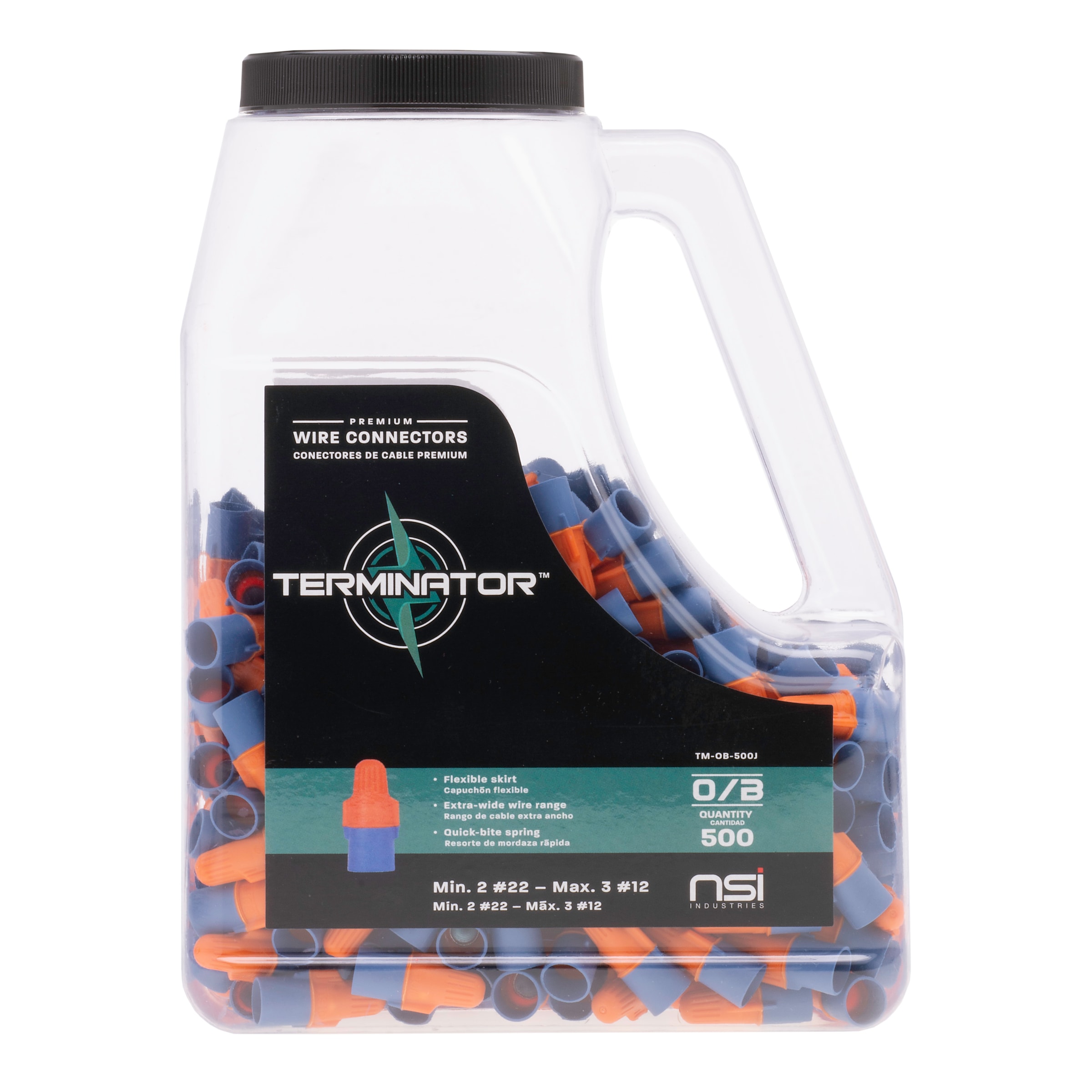 NSI Industries TM-OB-500J Twist-on wire connectors Multiple colors/finishes ( 500 -Pack )