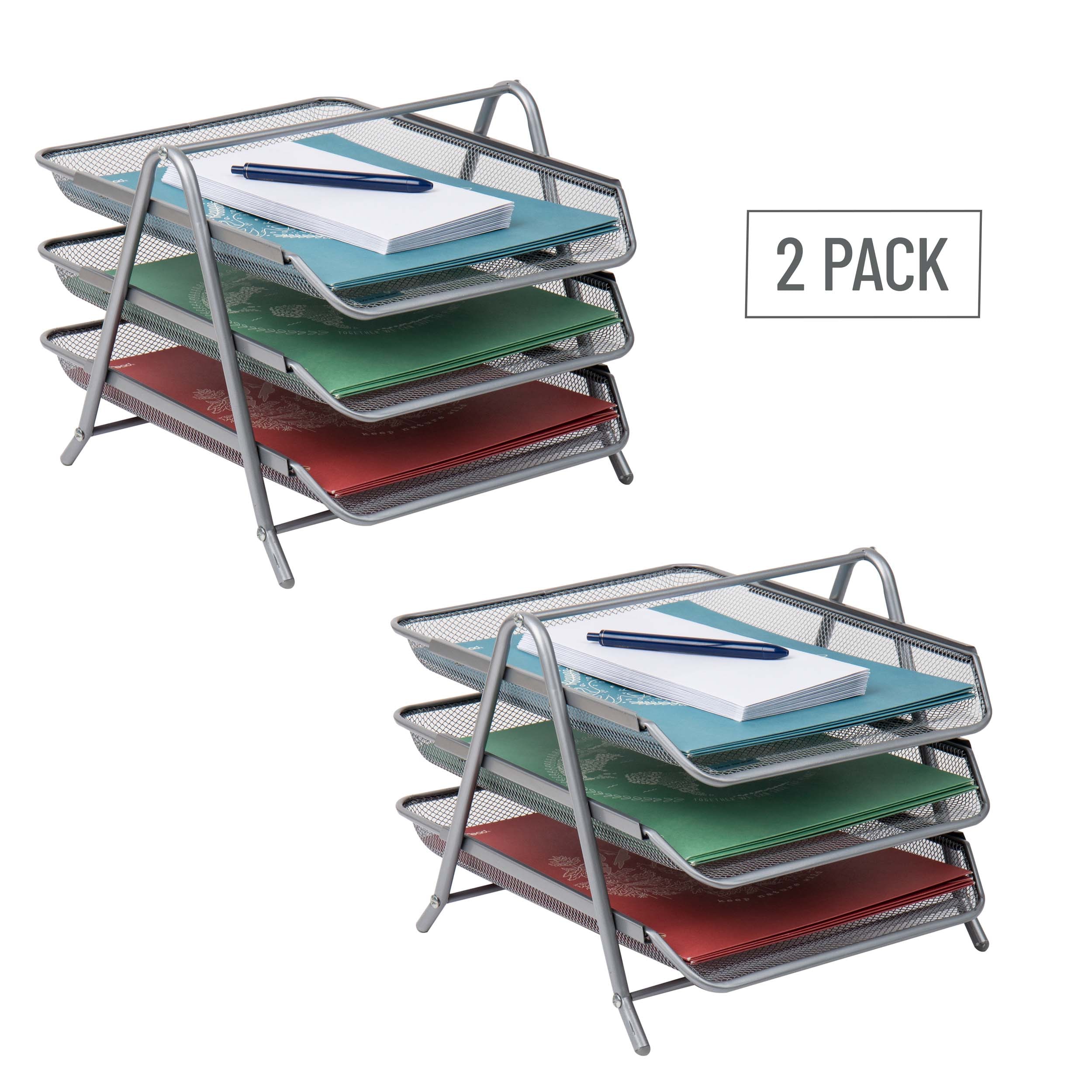 Mind Reader 3TPAP2PK-SIL Desktop-Organizers - View #5