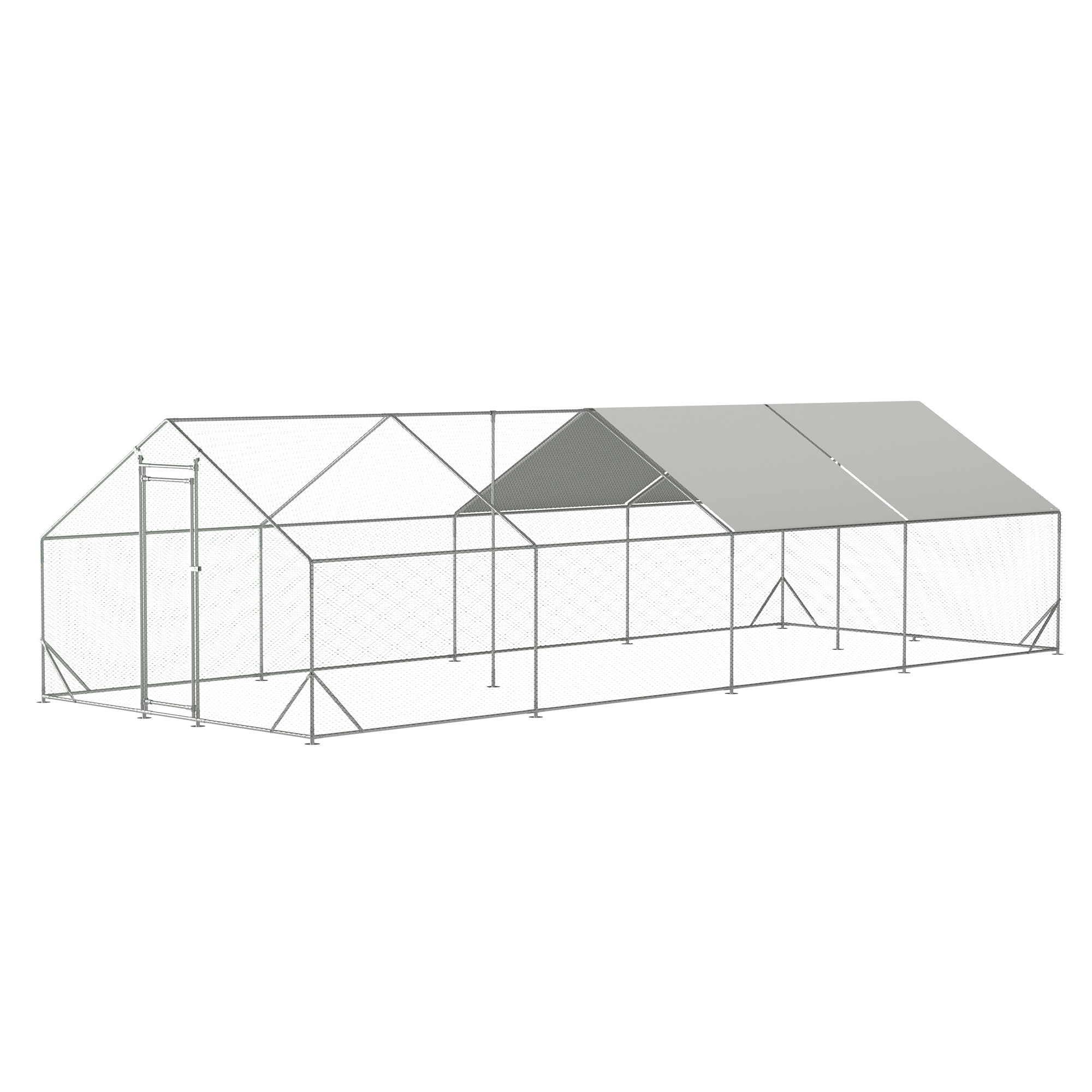 Maocao Hoom JLS00011 Silver Metal Chicken coop