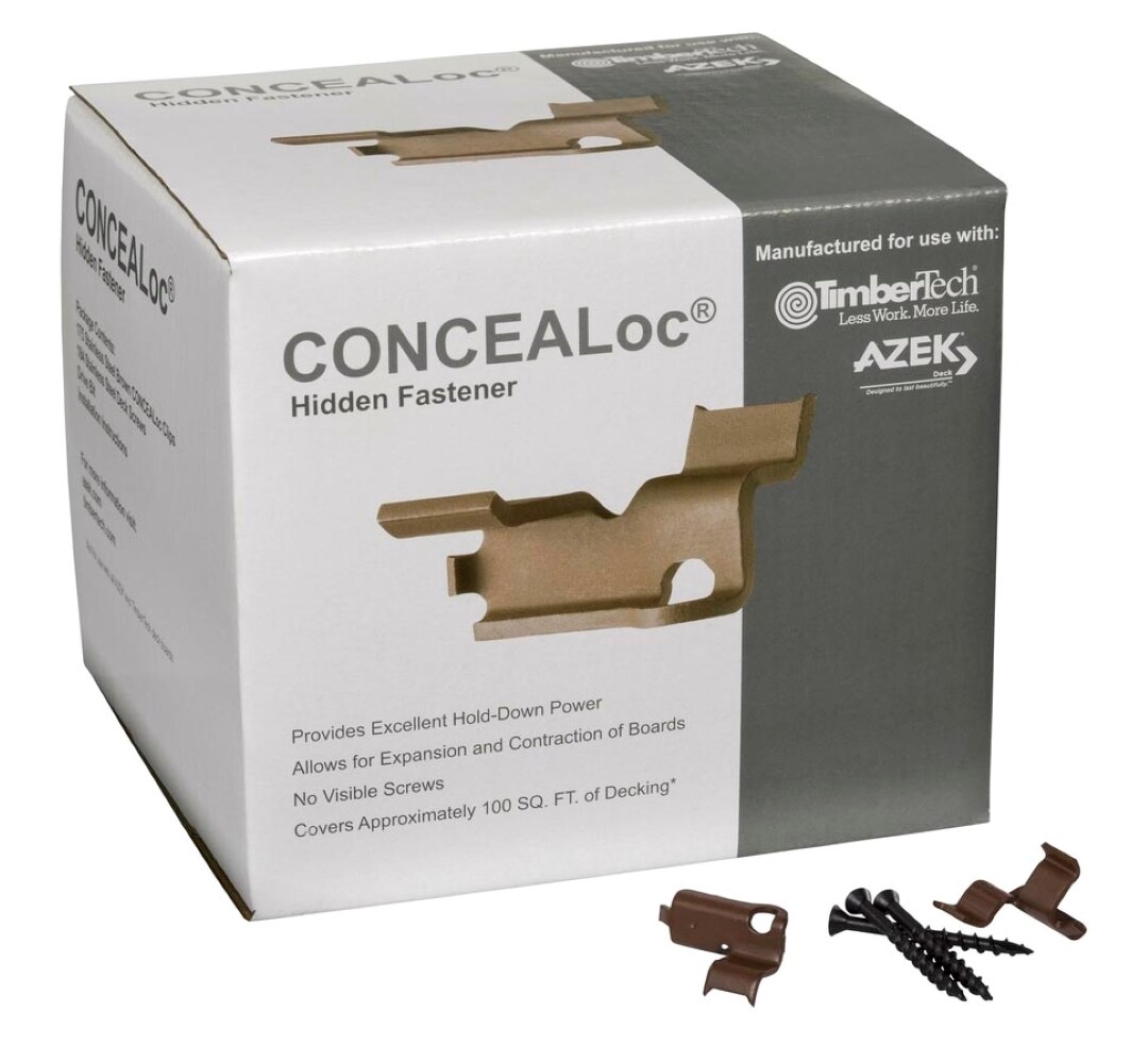 TimberTech CLOCFAST CONCEALoc 1.625 Inches Matte Brown Hidden Deck Fastener 100 Square feet ( 175 -Pack )