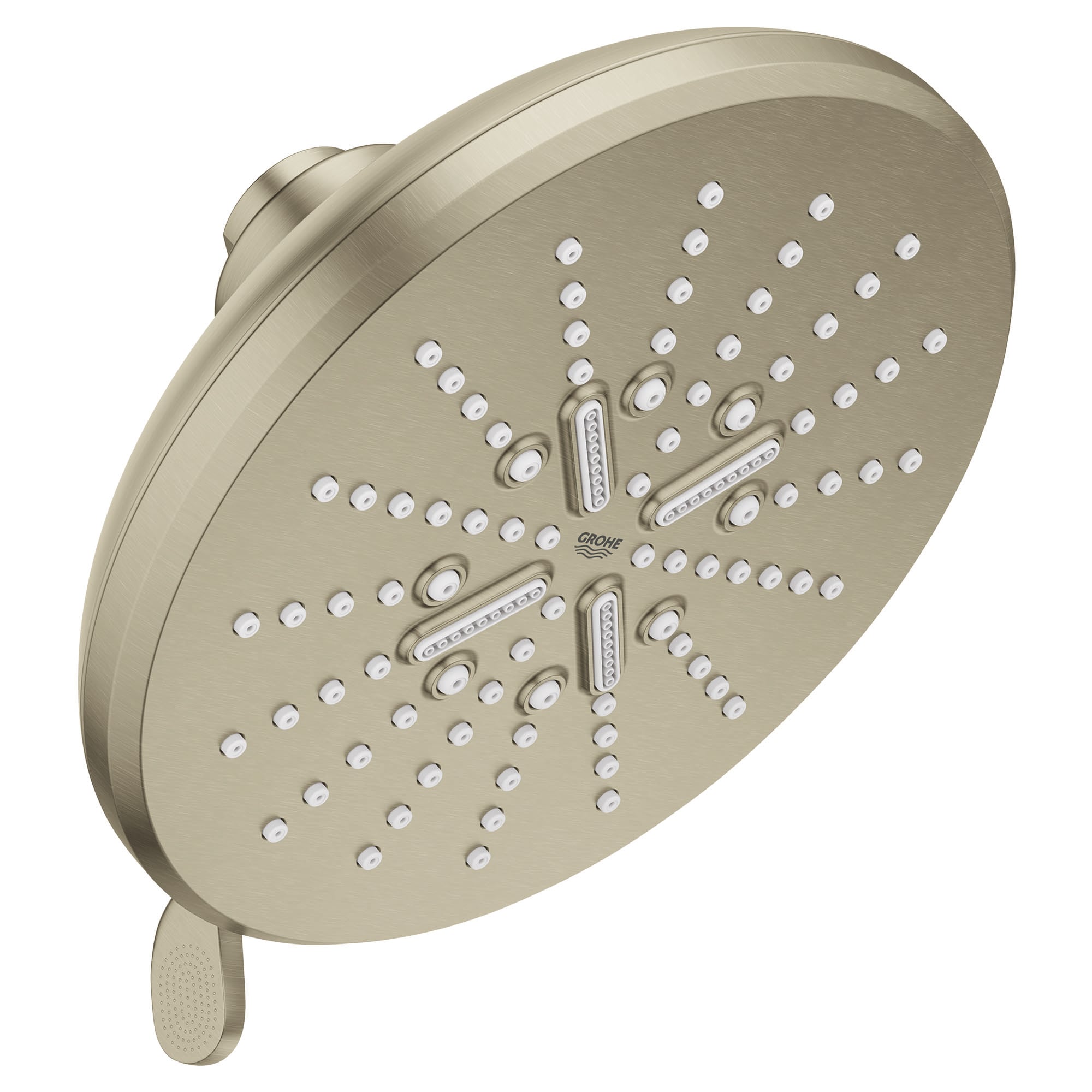 GROHE 26789EN0 Brushed Nickel Sold separately Multi-function 6.5-Inches Round Shower Faucet