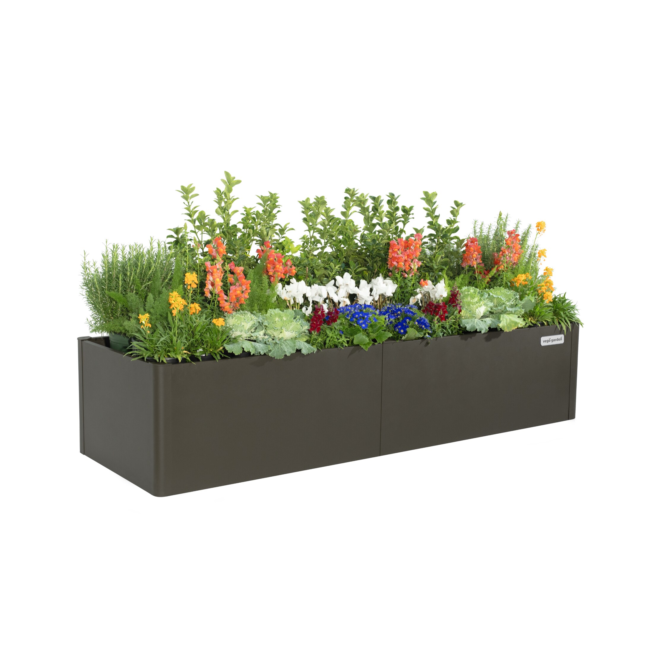 Vego Garden VBM2783CH 22-cu ft 27-in W x 83-in L x 17-in H Urban Charcoal Galvanized Metal Raised Garden Bed
