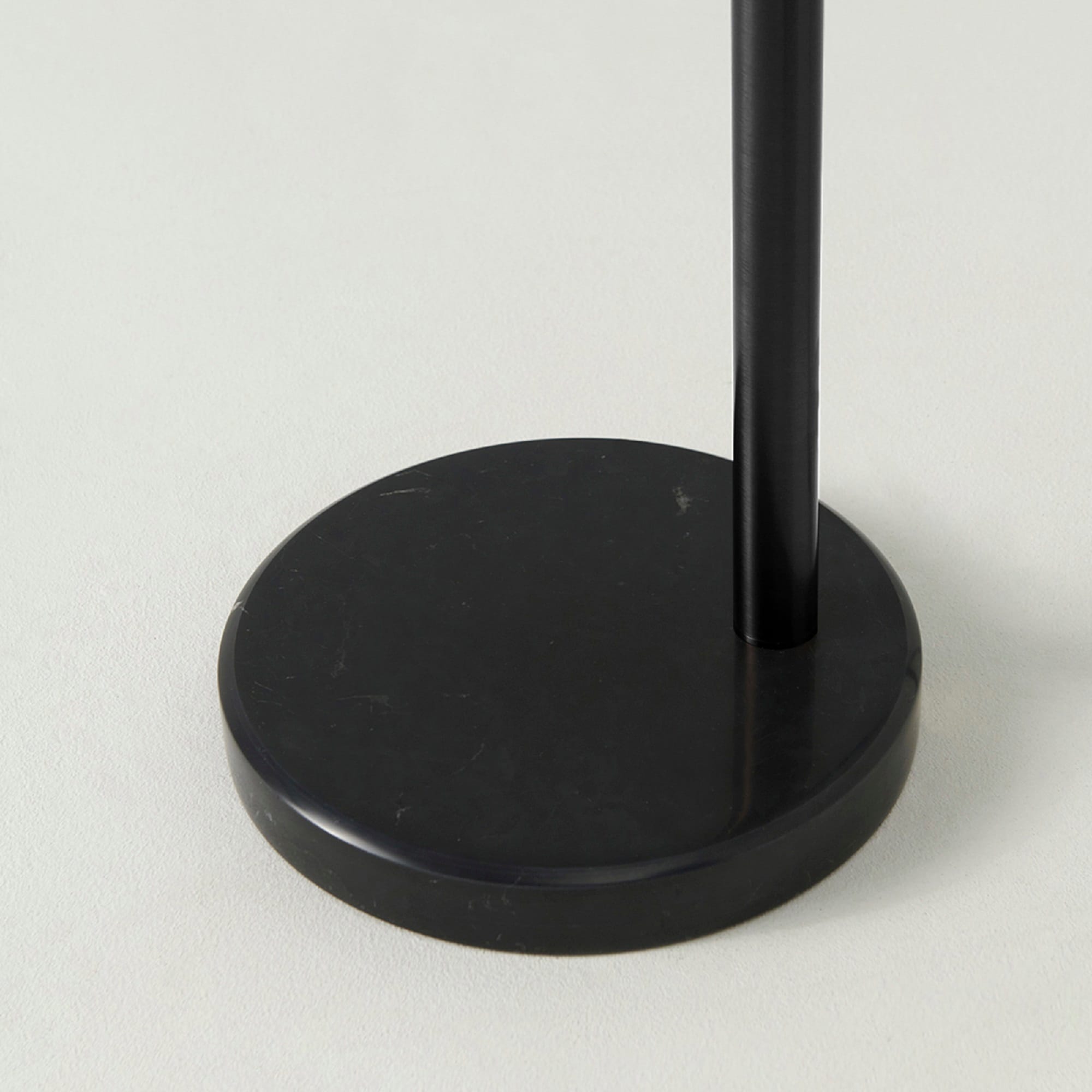 Trilage Black Adjustable 3-Light LED Floor Lamp with Fabric Shades