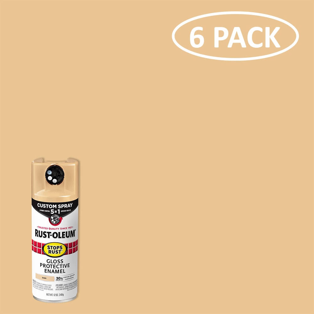 Rust-Oleum 15 oz. Rust Preventative Gloss Tan Spray Paint (Case of