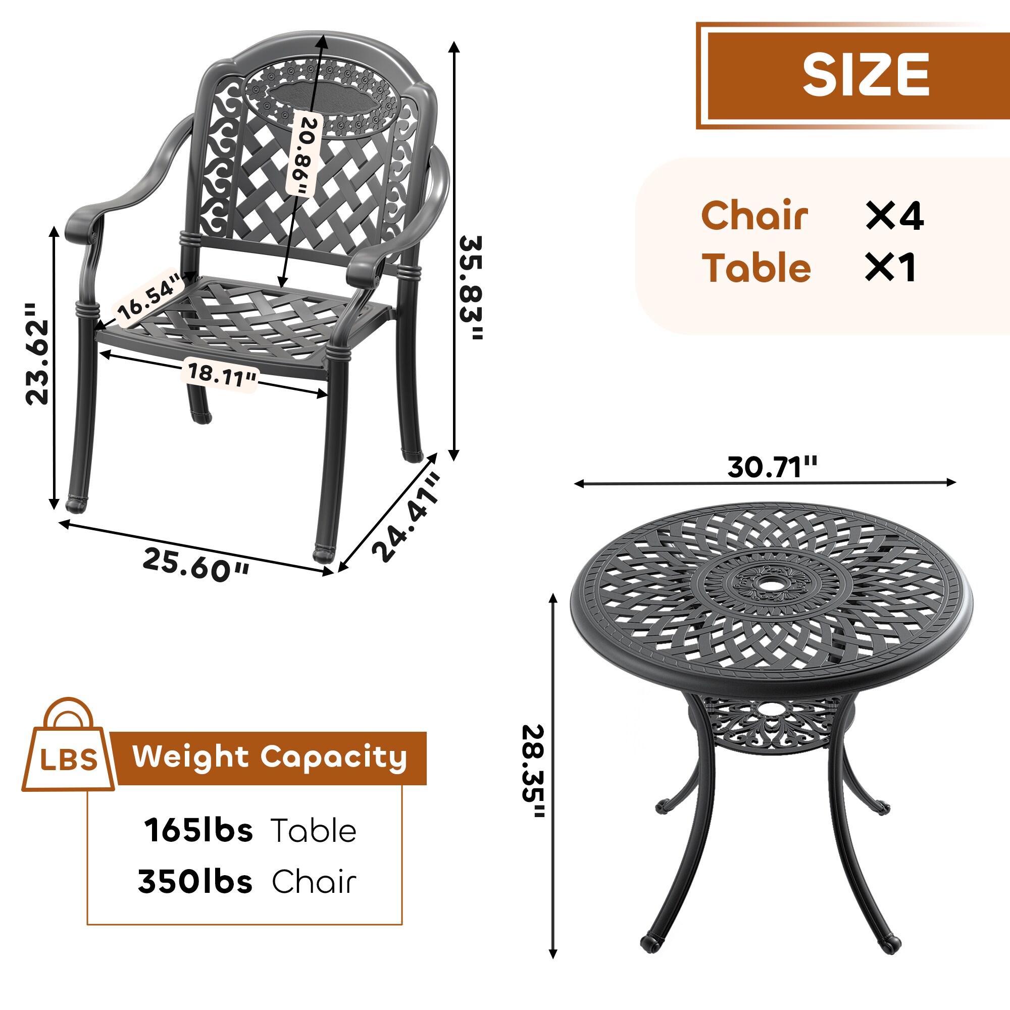 nicesure SLBK6008CZ4A1030RC Patio-Dining-Sets - View #10