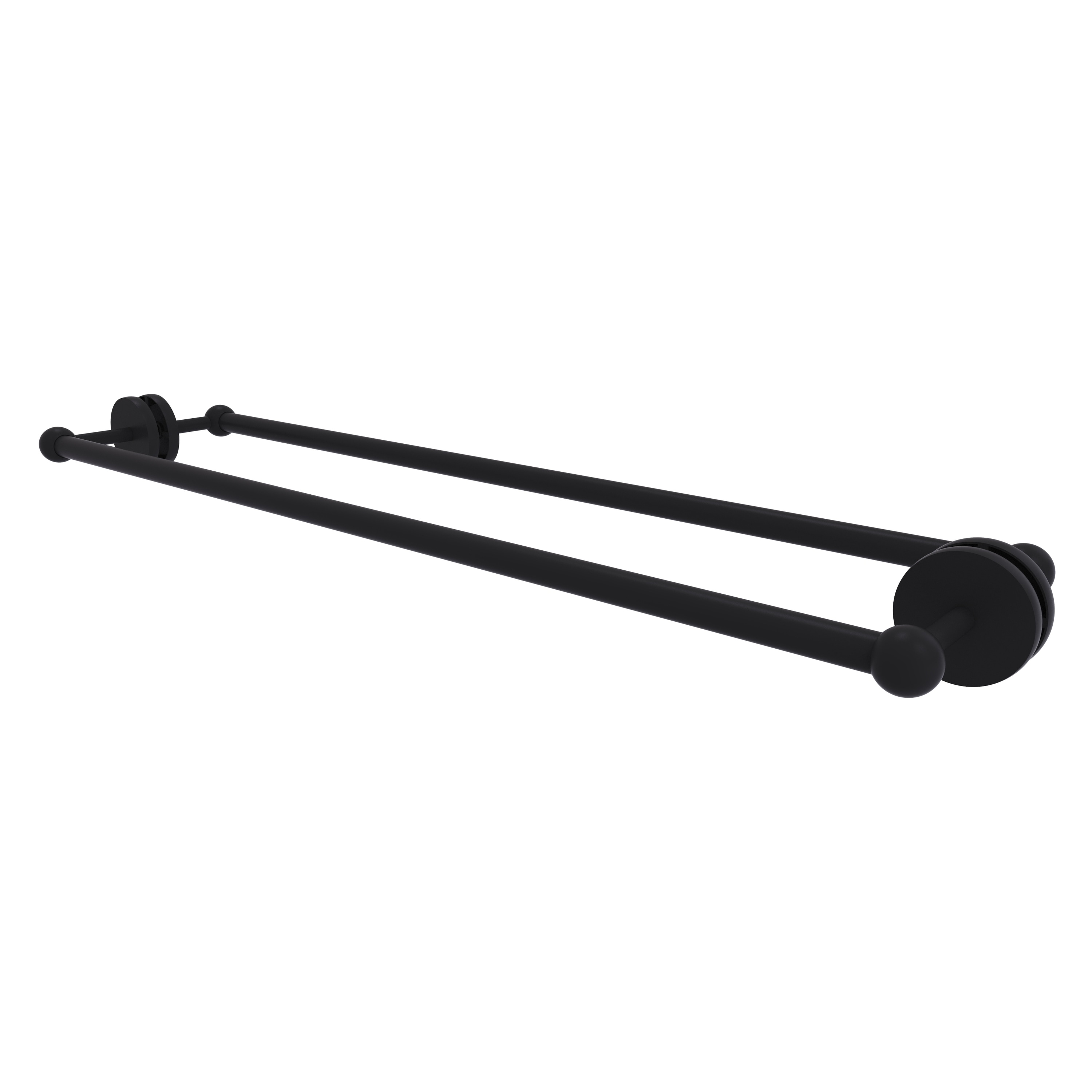 Allied Brass P1000-41-BB-30-BKM Prestige Skyline 30-in double Matte Black Wall mount Double Towel Bar