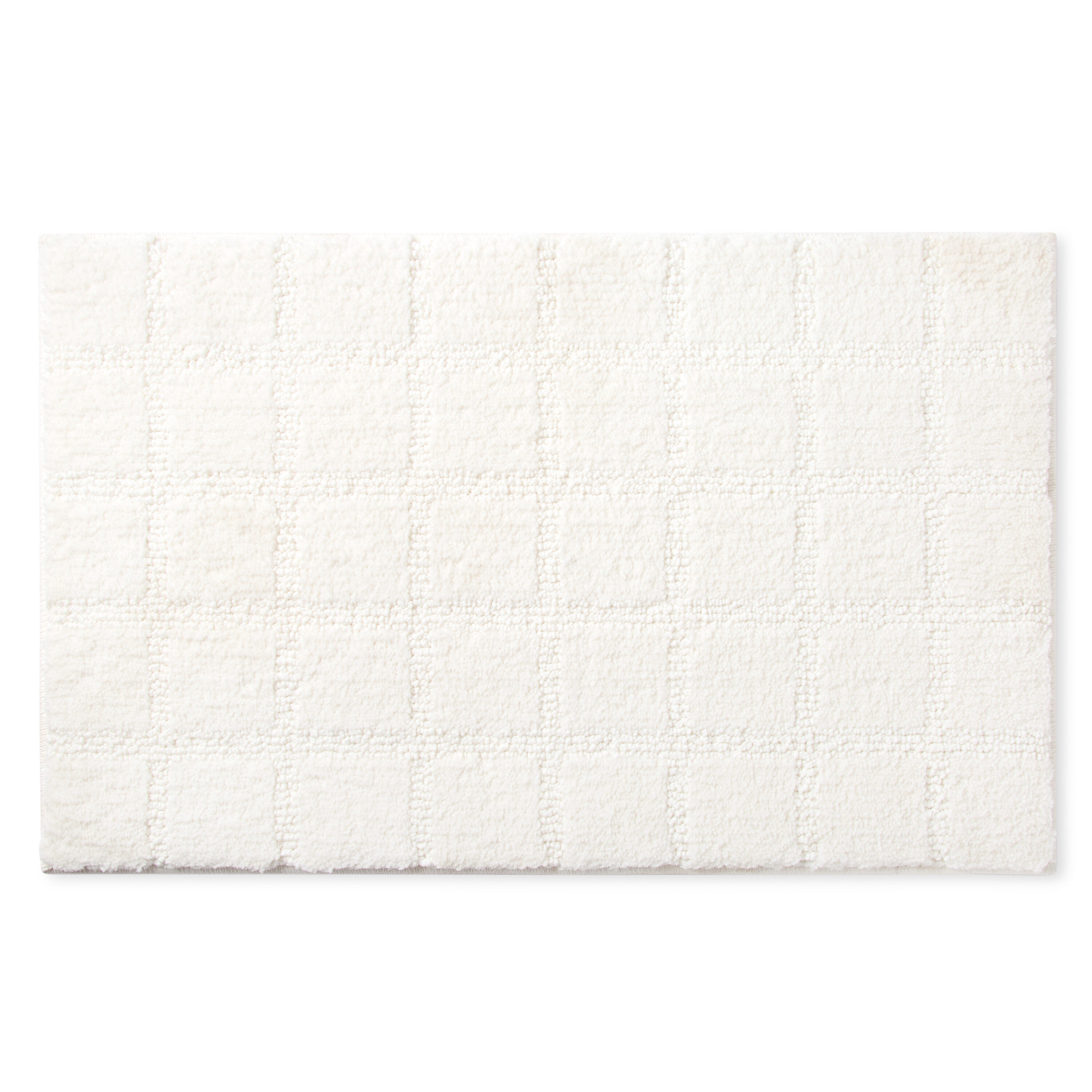 Town & Country Living 2-E016-105 32.00-Inches x 20.00-Inches White Polyester Bath mat