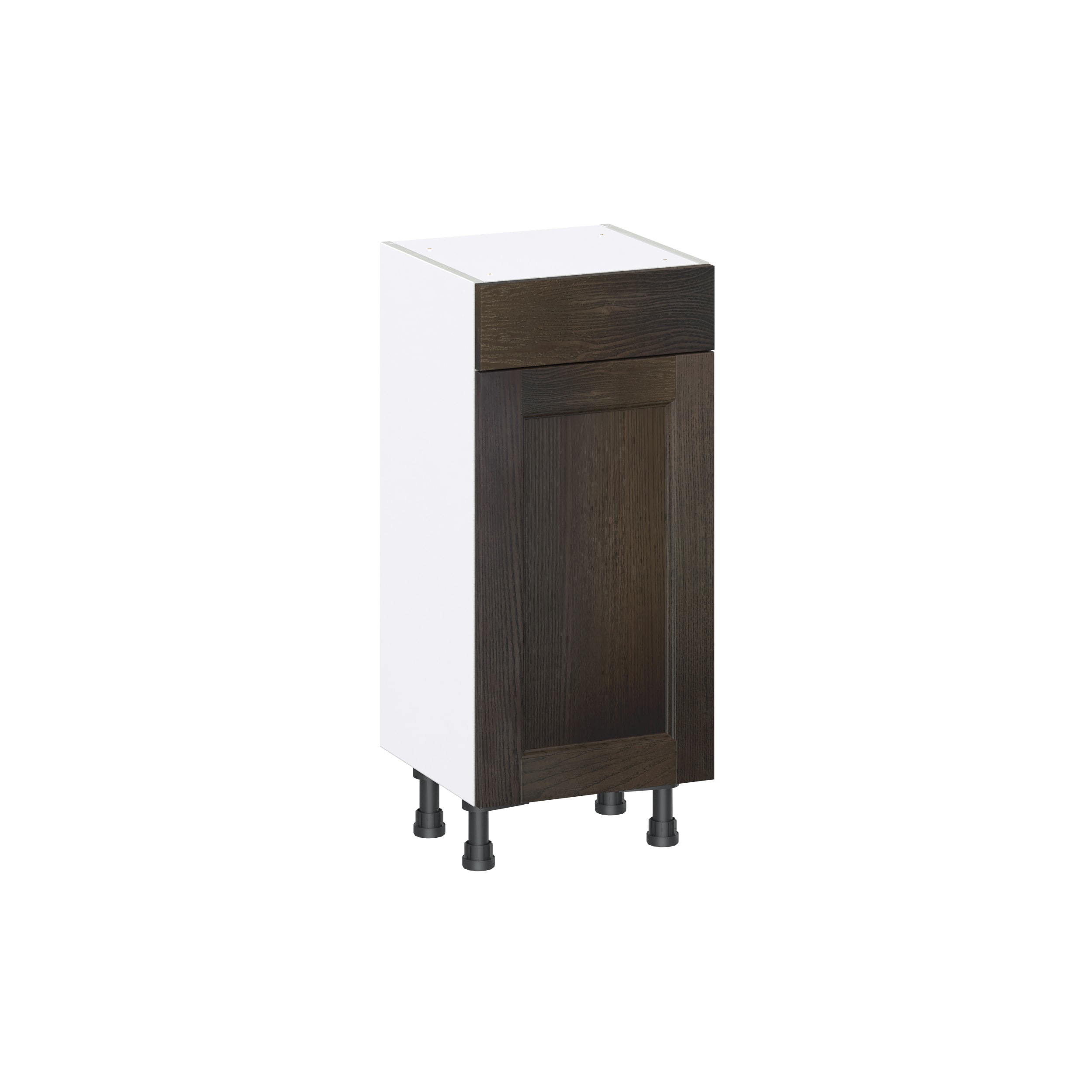 Hugo&Borg DSB1514(L/R)-MO Montclaire 15-in W x 34.5-in H x 14-in D Wood Base Fully assembled Cabinet (Recessed Panel Shaker)