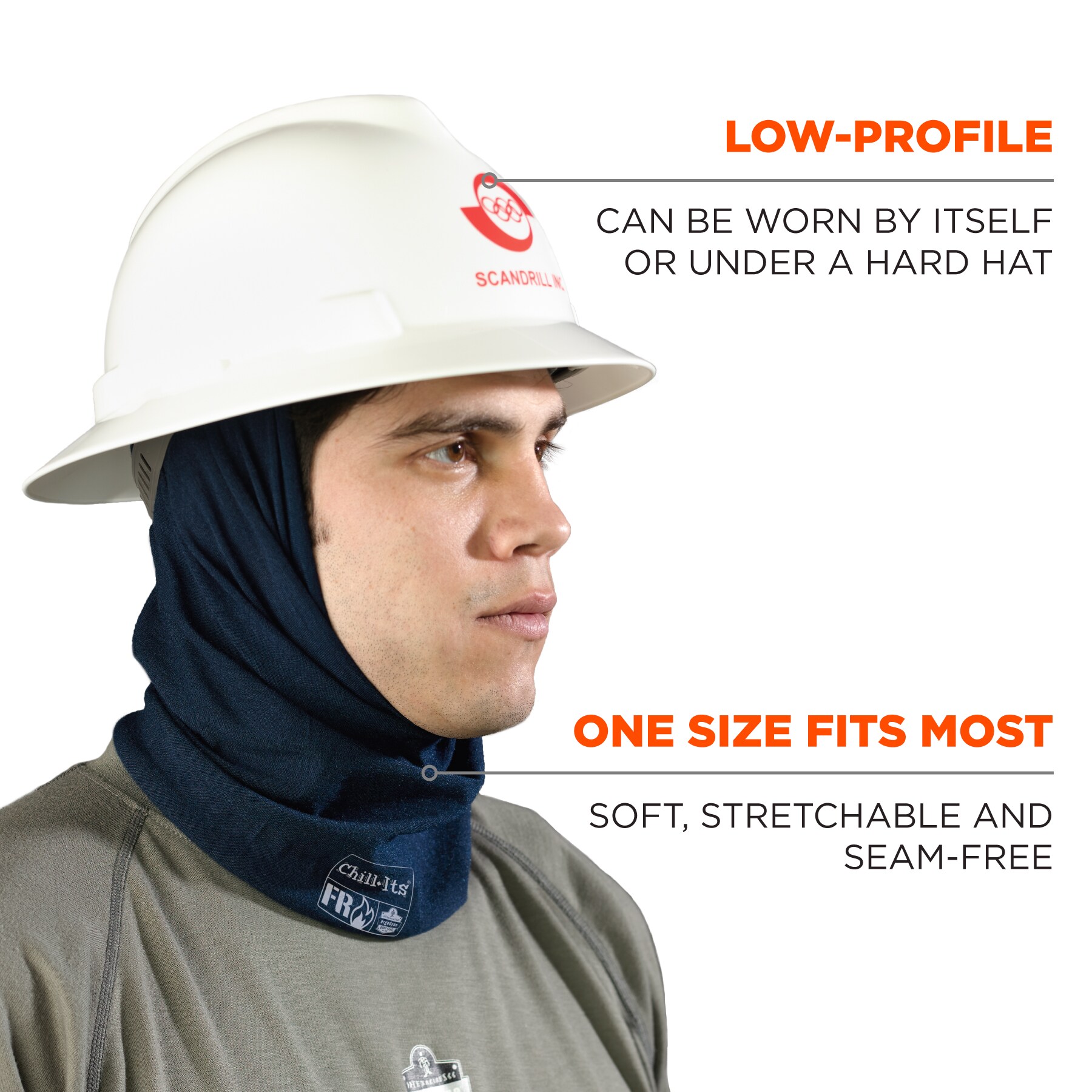 Ergodyne Chill Its 6485 Neck Gaiter, Multiple Ways to Wear Headband, Sweat-Wicking