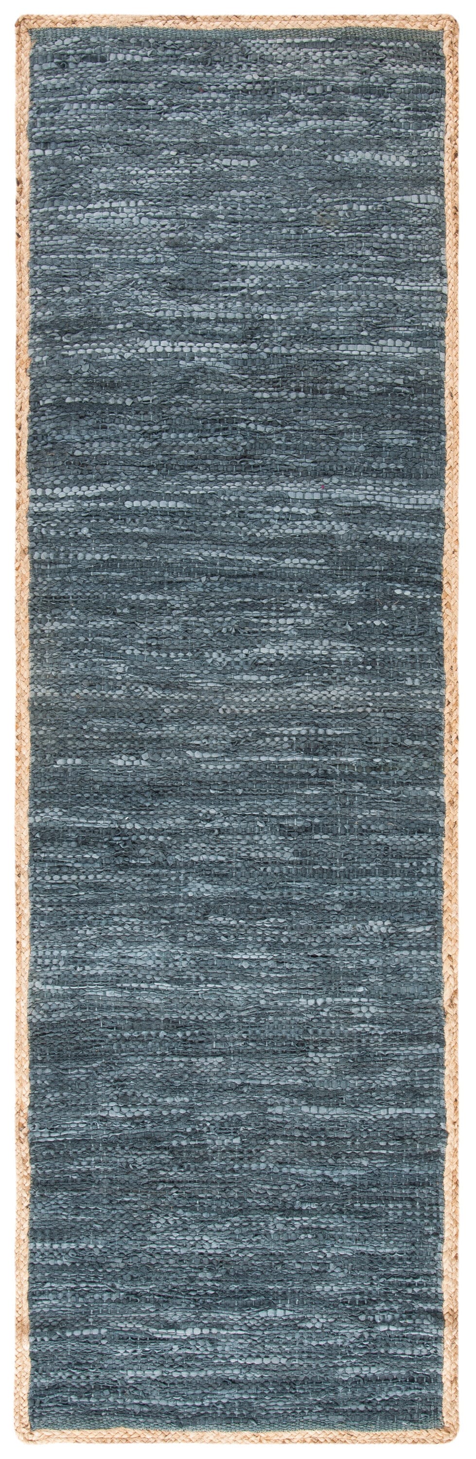 Safavieh CAP901F-28 Cape Cod Lisborn 2 x 8 (ft) Leather Gray/Natural Rectangular Indoor Border Bohemian/Eclectic Runner rug