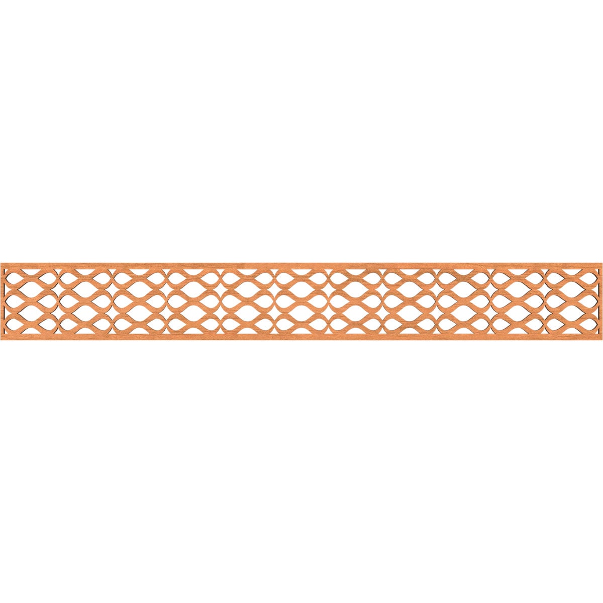 Ekena Millwork MLDA06X46SMRCH Somerset Fretwork Flat Trim 6-in x 3.86-ft Cherry Brown Unfinished 2156316 Pierced Wall Panel Moulding