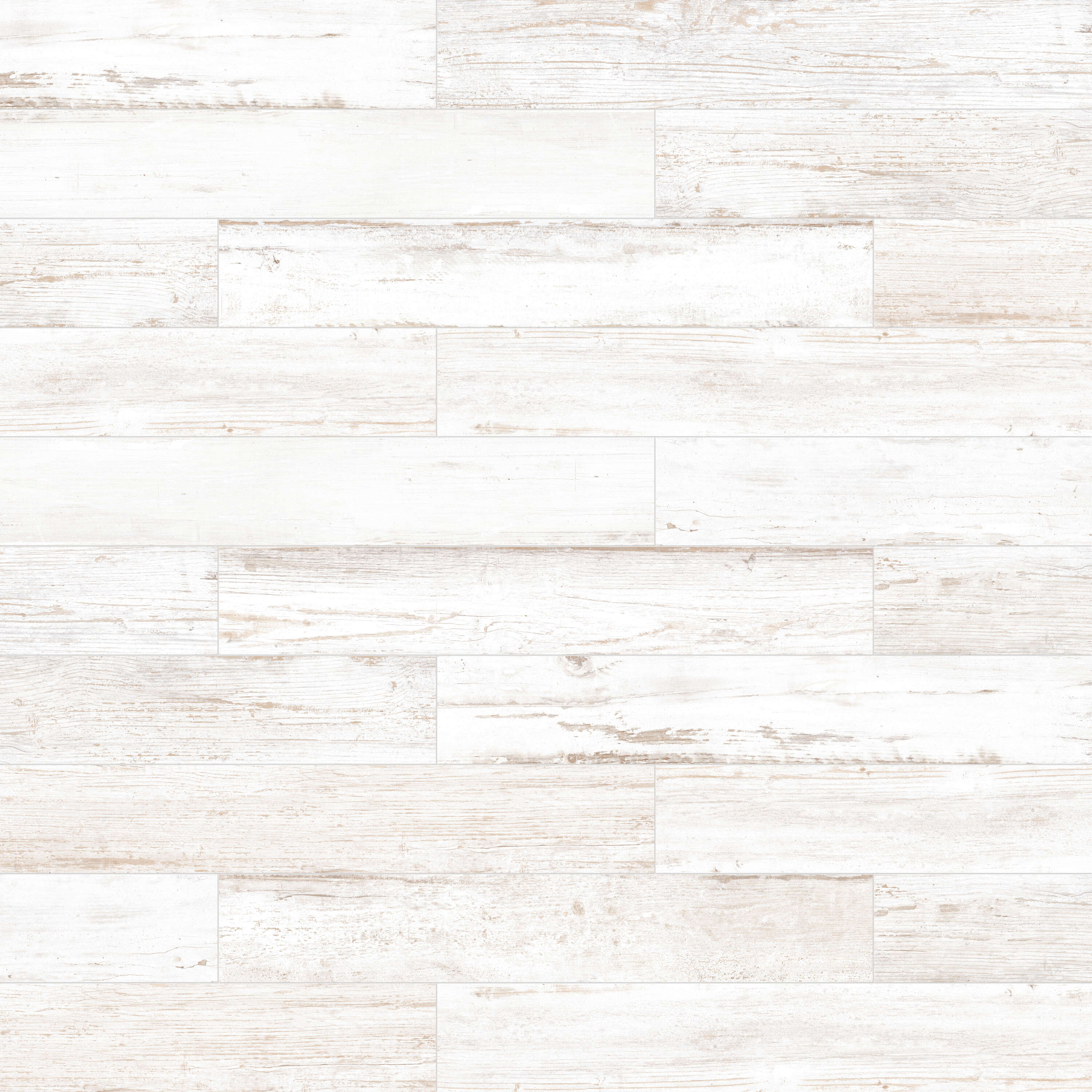 Laguna Antique White 6-in x 36-in Matte Porcelain Wood Look Floor and Wall Tile (1.45-sq. ft/ Piece) | - Satori 1001-0380-0