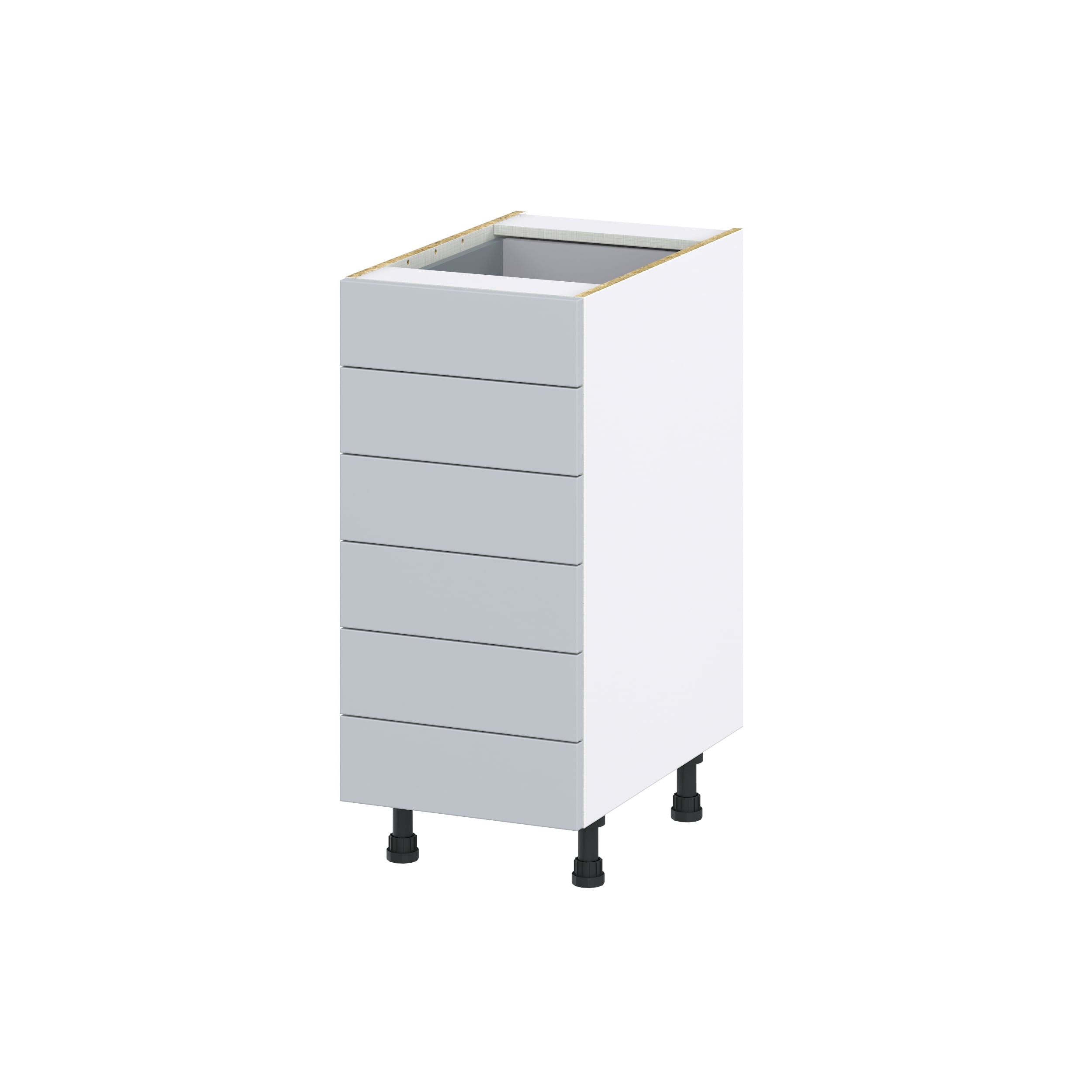 Hugo&Borg Charlesberg 15-in W x 34.5-in H x 24-in D Gray 2-Drawer Base Fully Assembled Cabinet