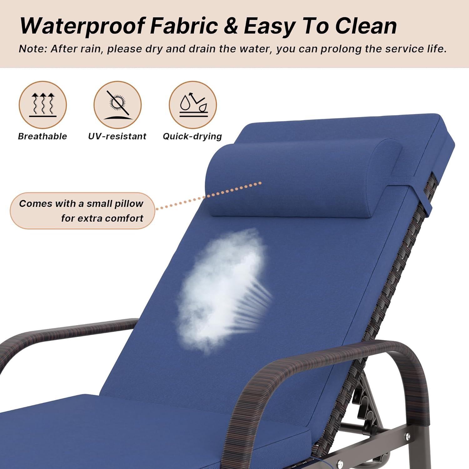 ALAULM LS-ARMTC-NAVY Chaises-Settees - View #6