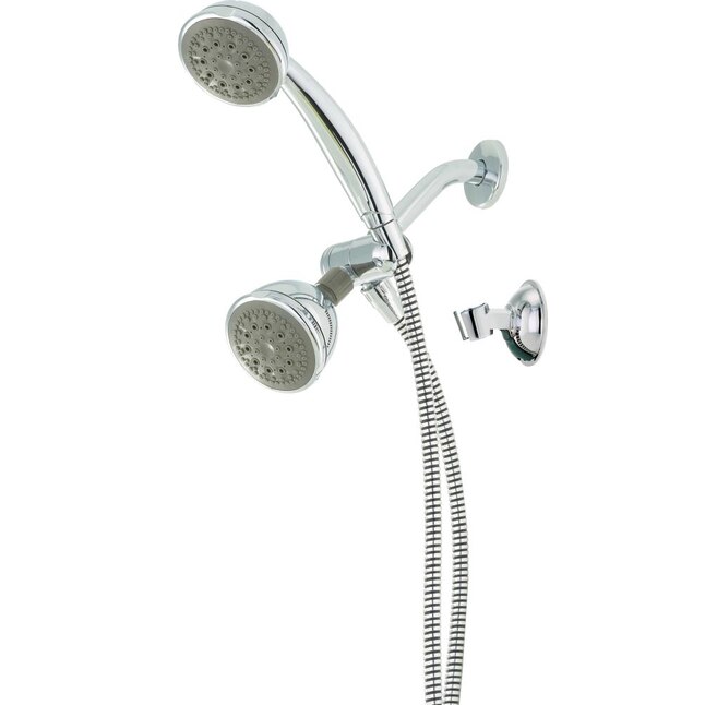 Delta Universal Showering Components Chrome 4-Spray Dual Shower Head 2.5-GPM 