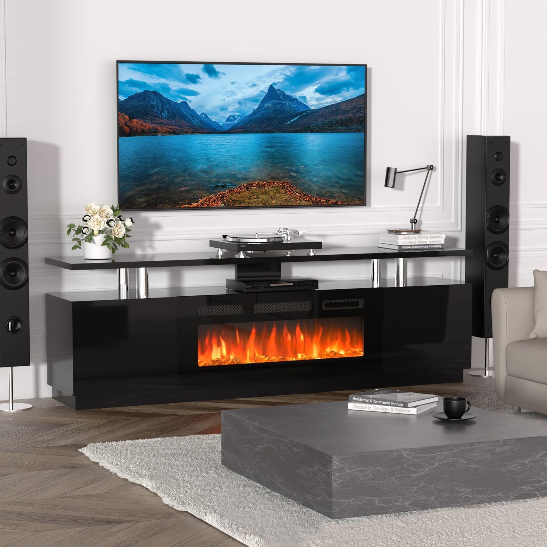 Qeetex VGX-PHK-34H9DHBA Electric-Fireplaces - View #6