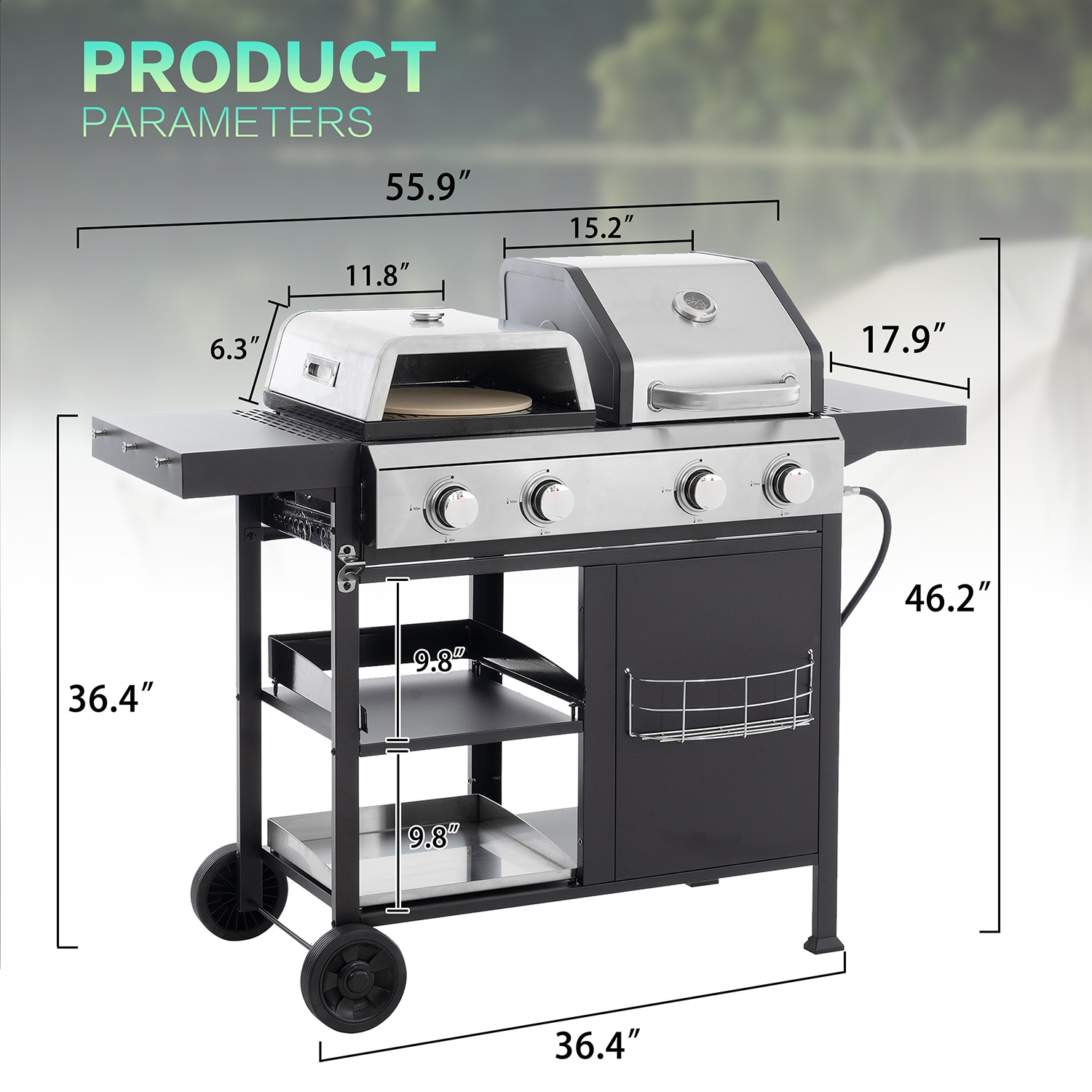 GZMR GZ-W22303 Gas-Grill - View #15