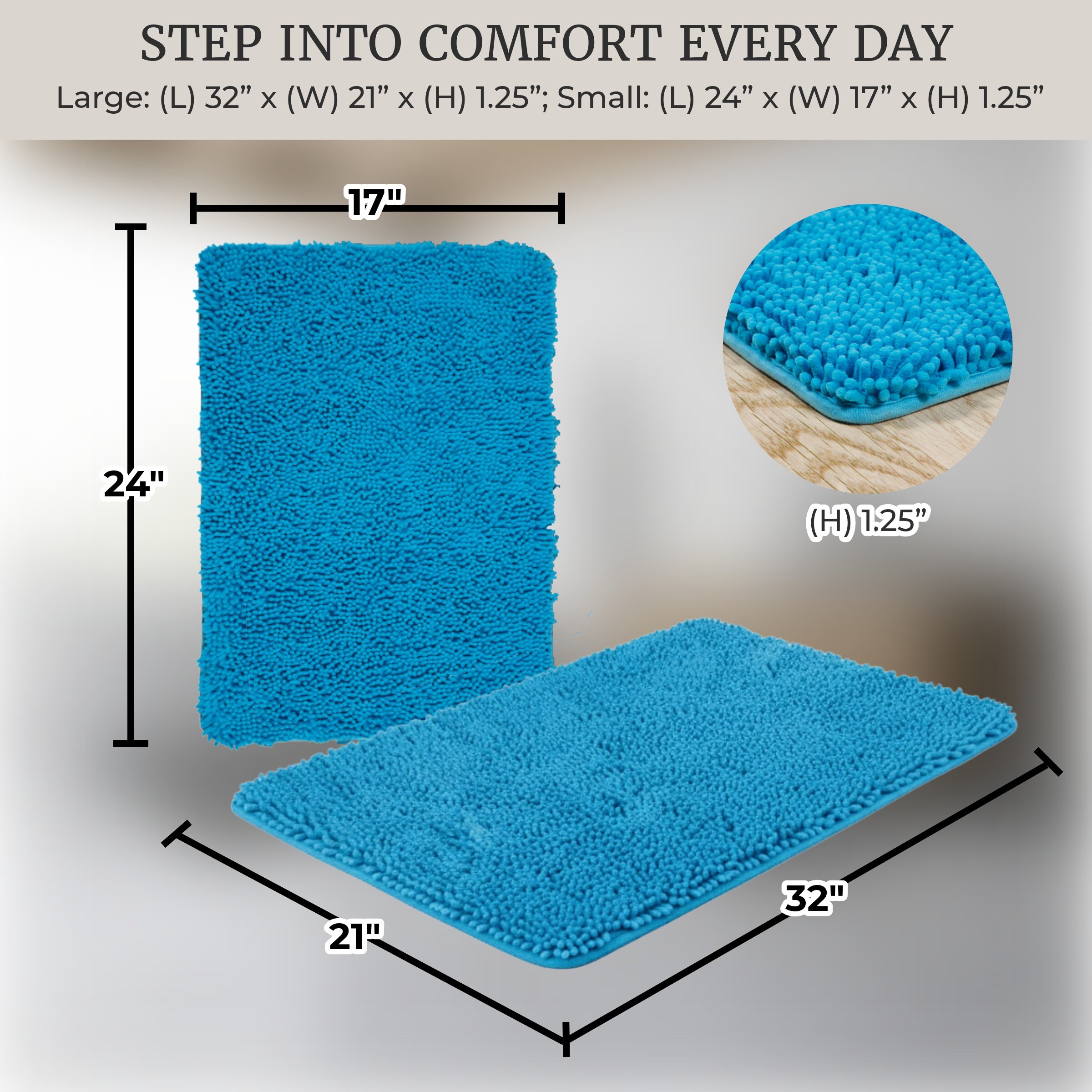 Hastings Home 212121RZW Bath-Rugs - View #3