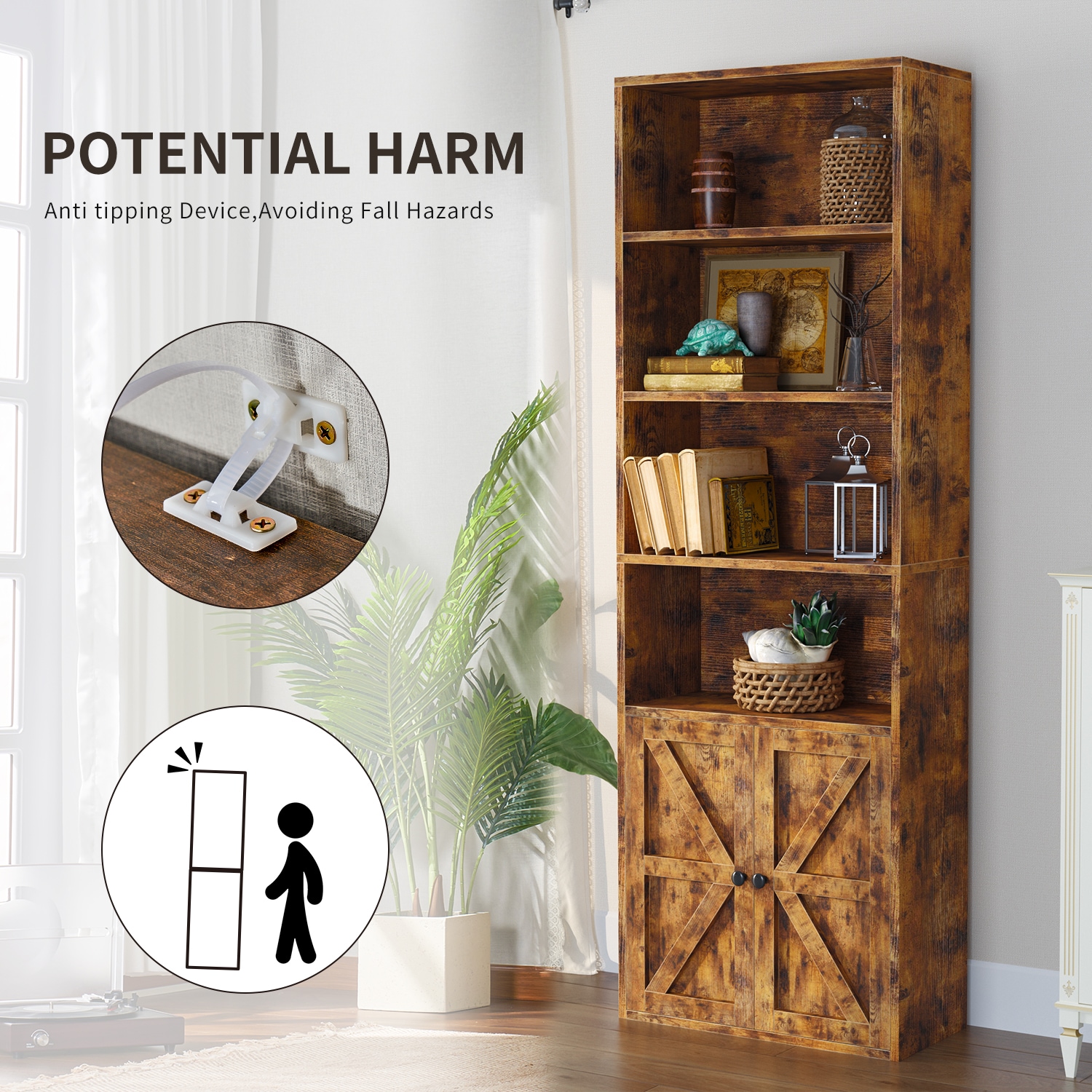 AOXUN LB04029BR bookcases - View #2
