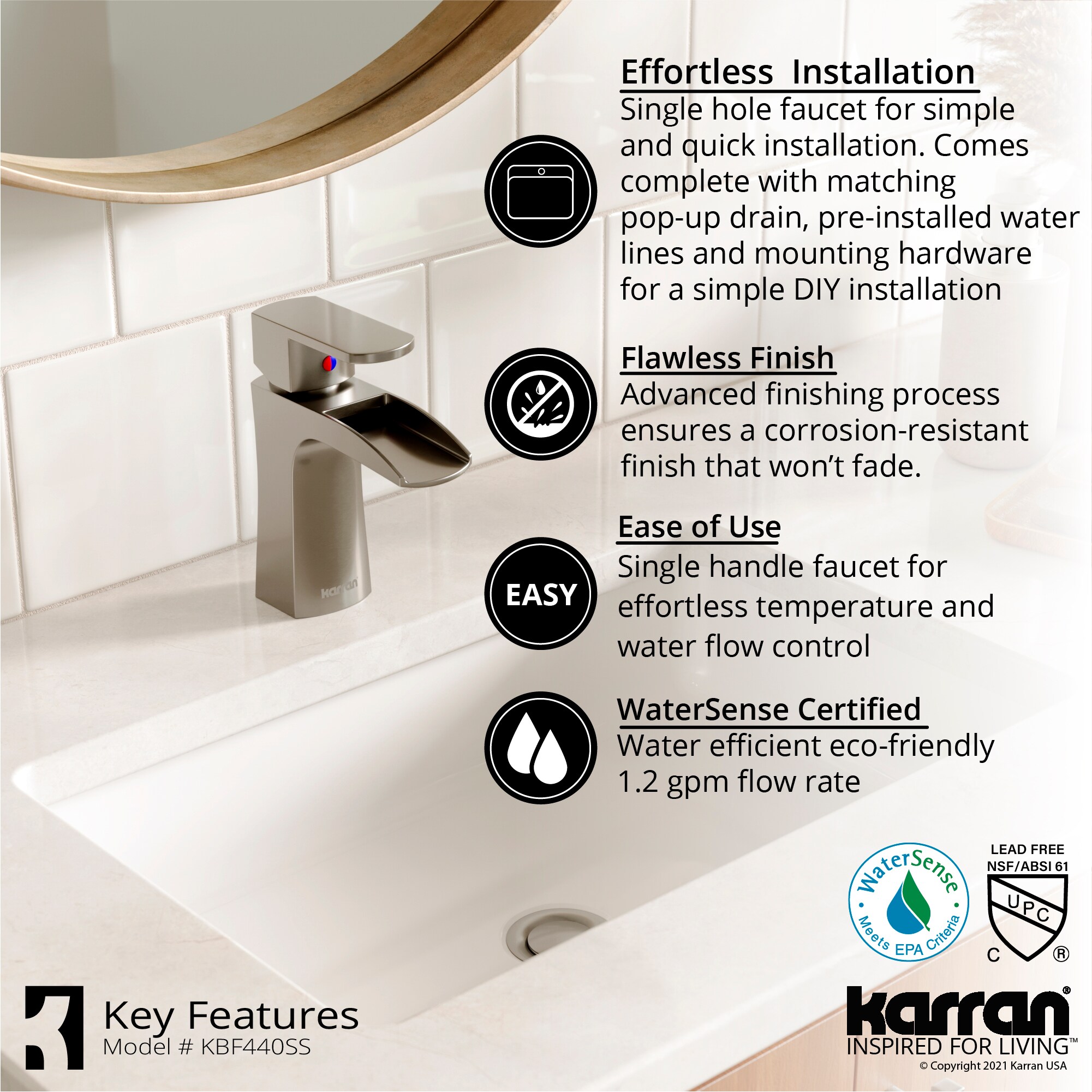Karran KBF440SS Lavatory-Faucets - View #6