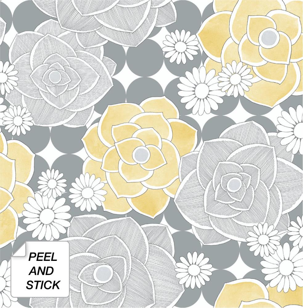 Sublime Everleigh Floral Grey Wallpaper