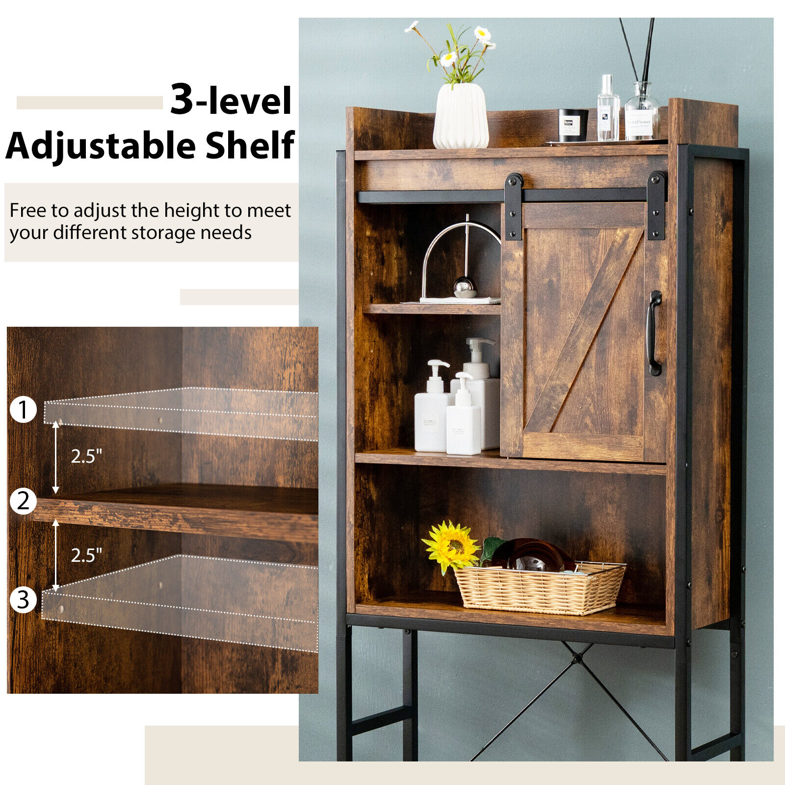 Forclover HYFE-7886CF Bathroom-Wall-Cabinets - View #2