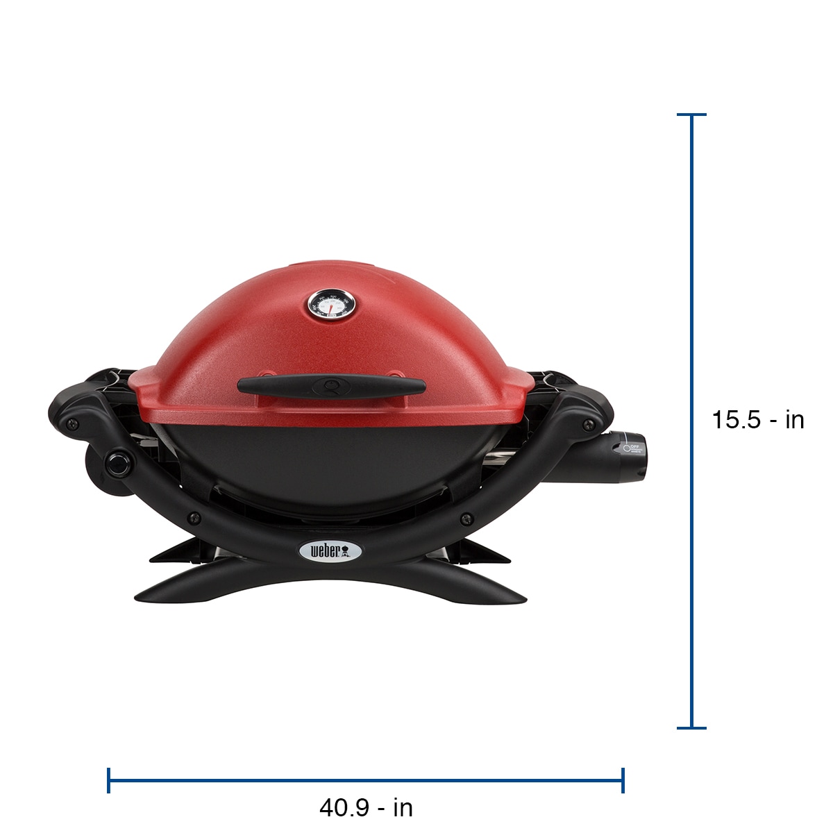 Weber Q 1200 189-Sq in Red Portable Grill in the Portable Grills department at Lowes.com