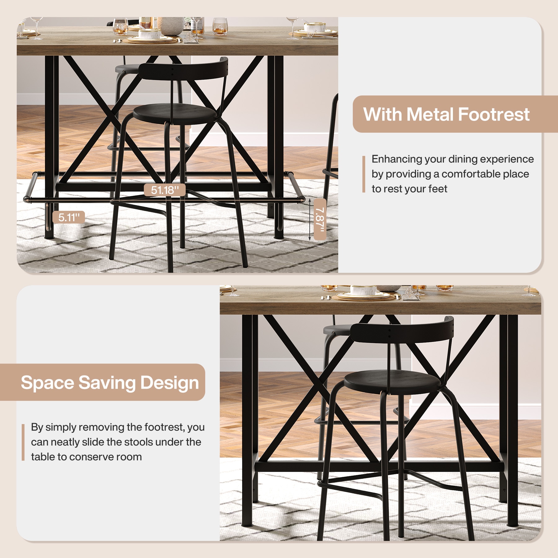 Fnova LWTJ-JW0954 Dining-Tables - View #5