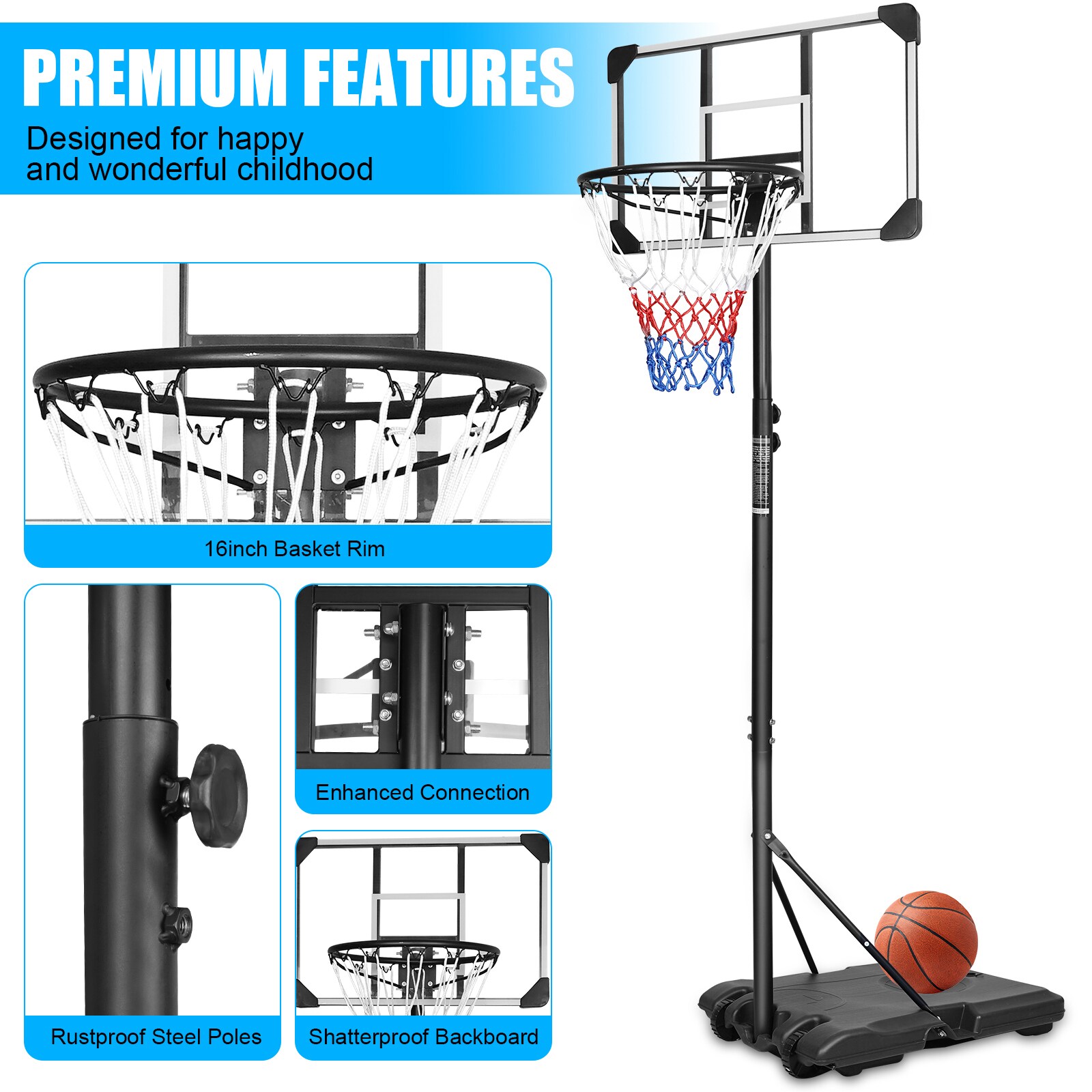Flynama V-8109661 Basketball-System - View #3