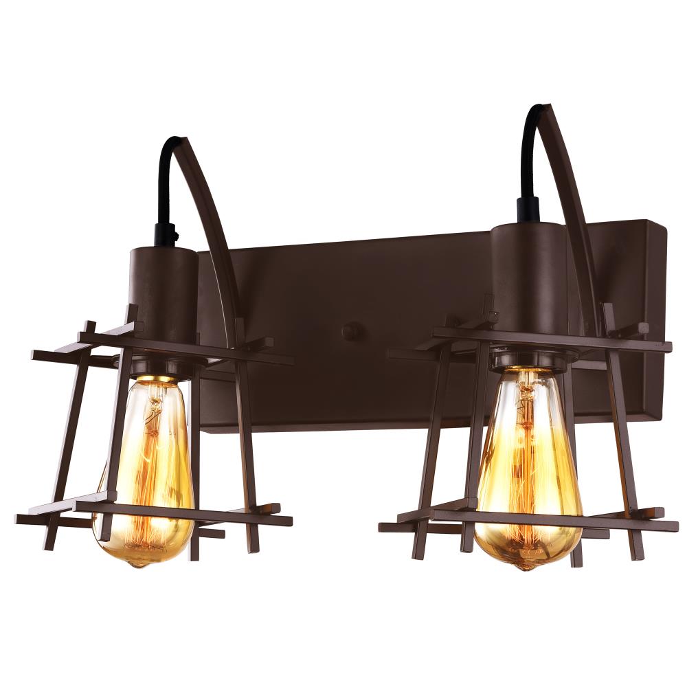 Varaluz AC1552 Hashtag 9.75-Inches 2 -Light Bronze Transitional Vanity light