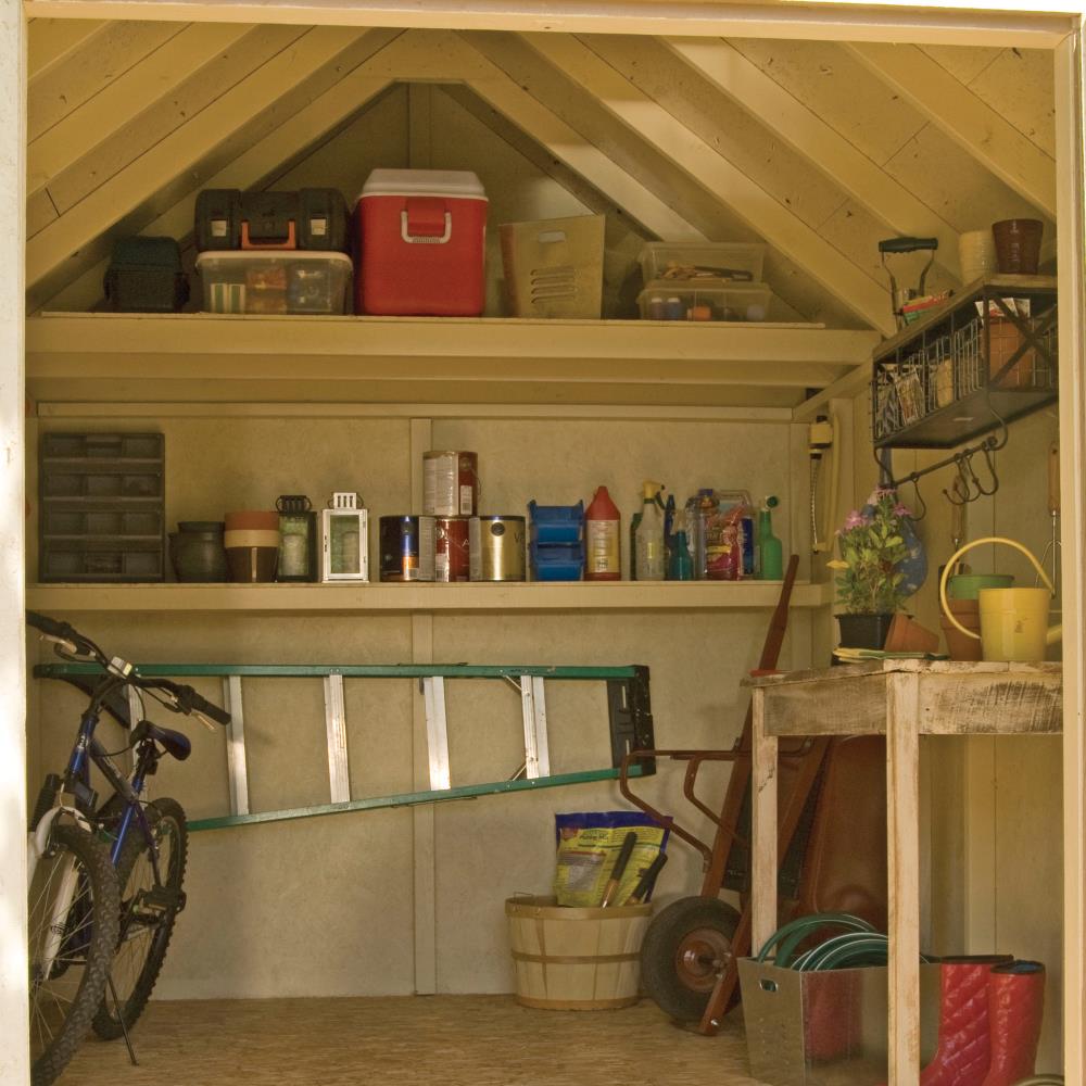 Heartland 8-ft x 12-ft Rockport Gable Engineered Wood Storage Shed in ...