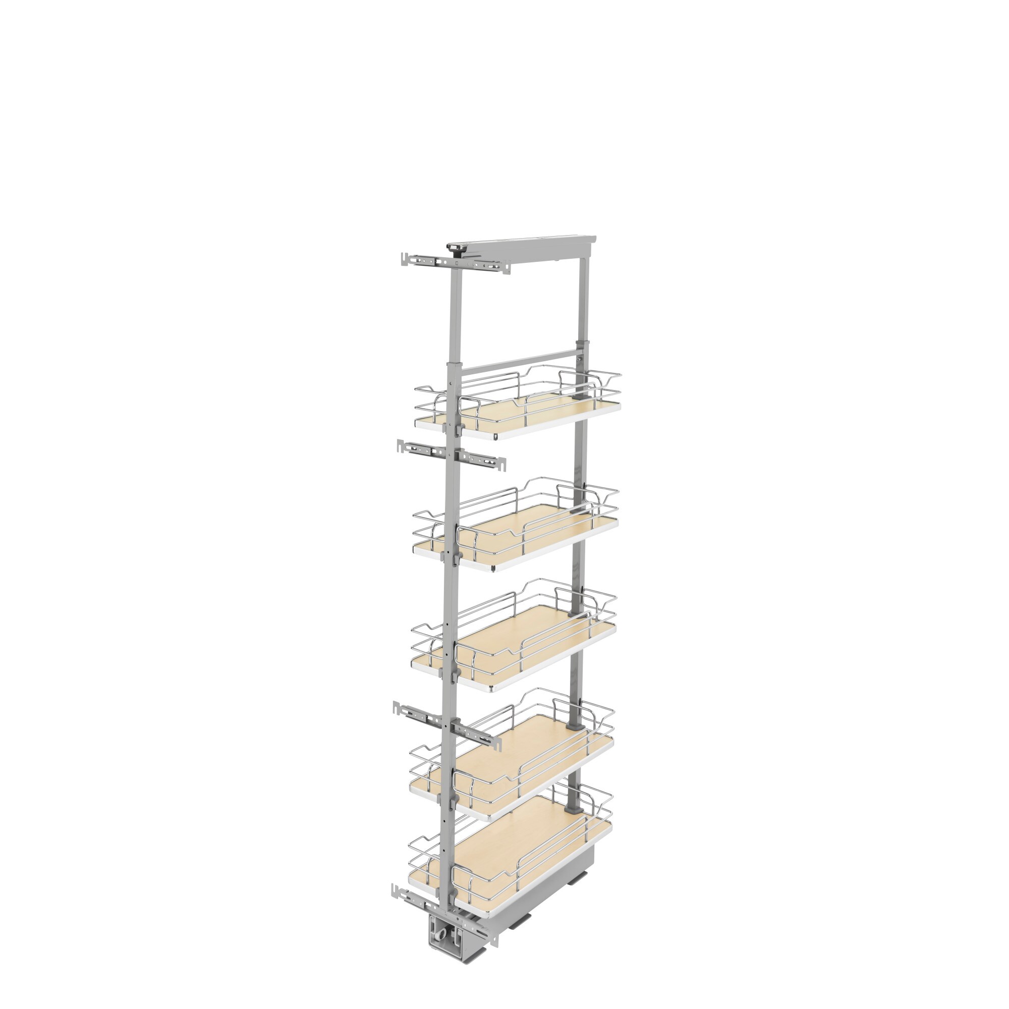 Style Selections 18.7-in W x 25.79-in H 4-Tier Cabinet-mount Metal