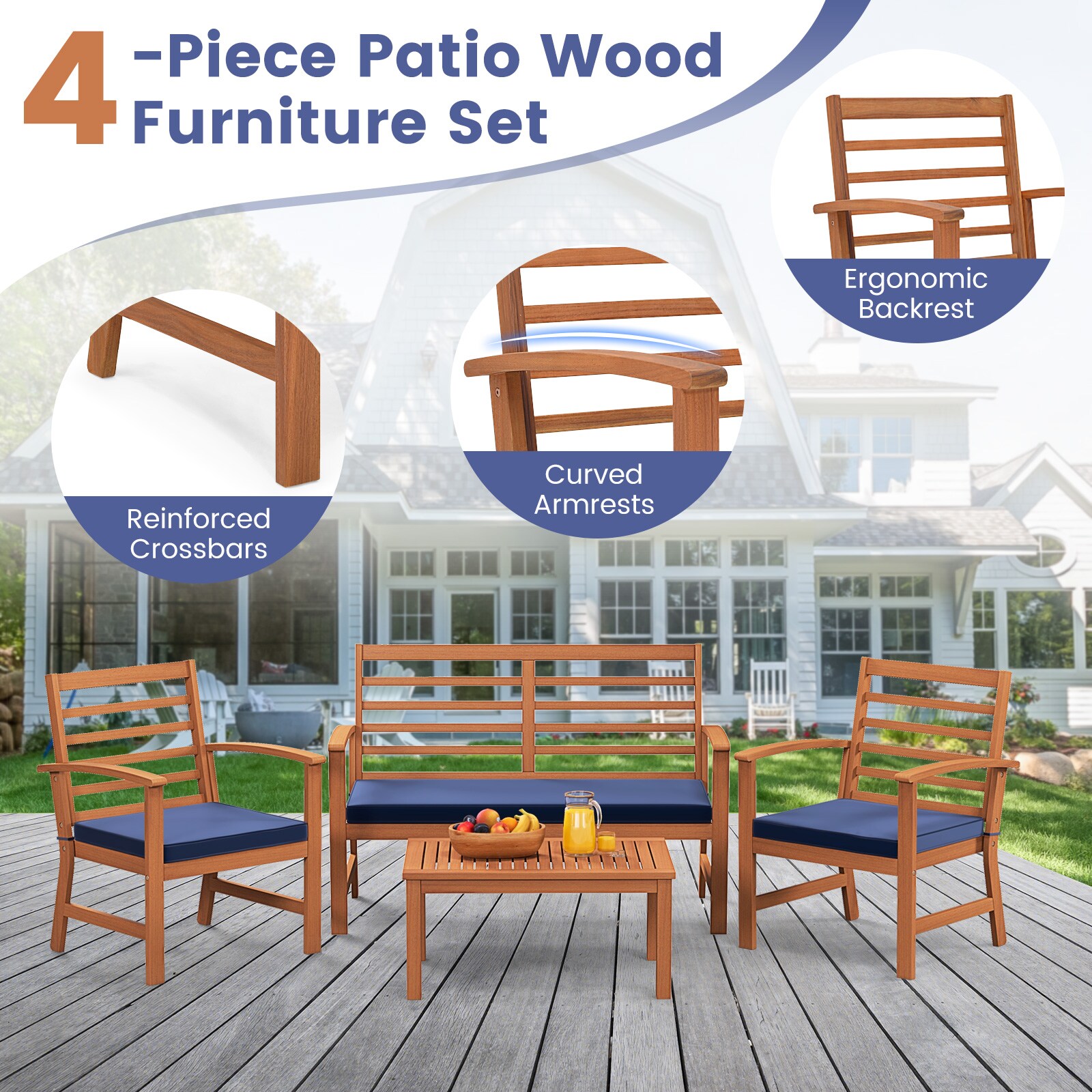 LIVIZA OUJ72078NY Patio-Conversation-Sets - View #5