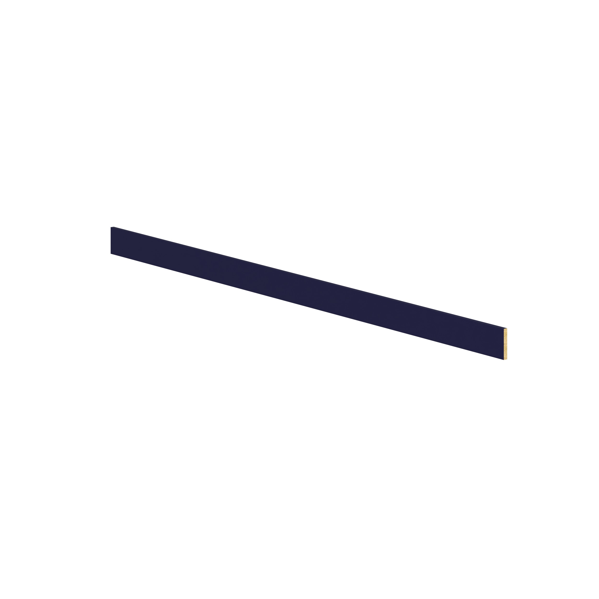 Hugo&Borg DSTK96-LO Lorette Cabinet Toe Kick 4.5-in W x 96-in H x 0.63-in D Navy Blue Painted