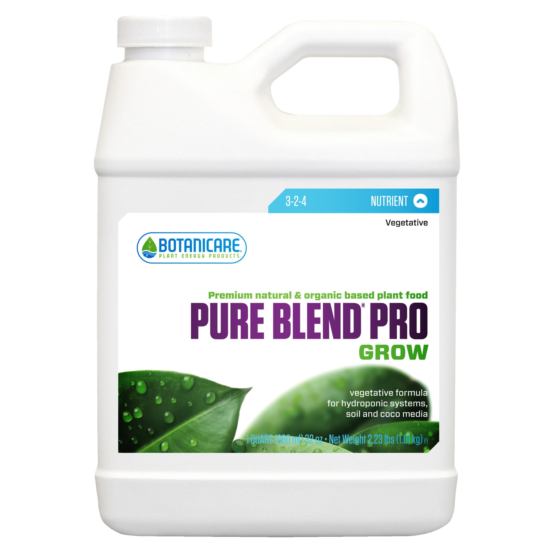 Botanicare HGC718475 Pure Blend Pro Grow 1-Quart