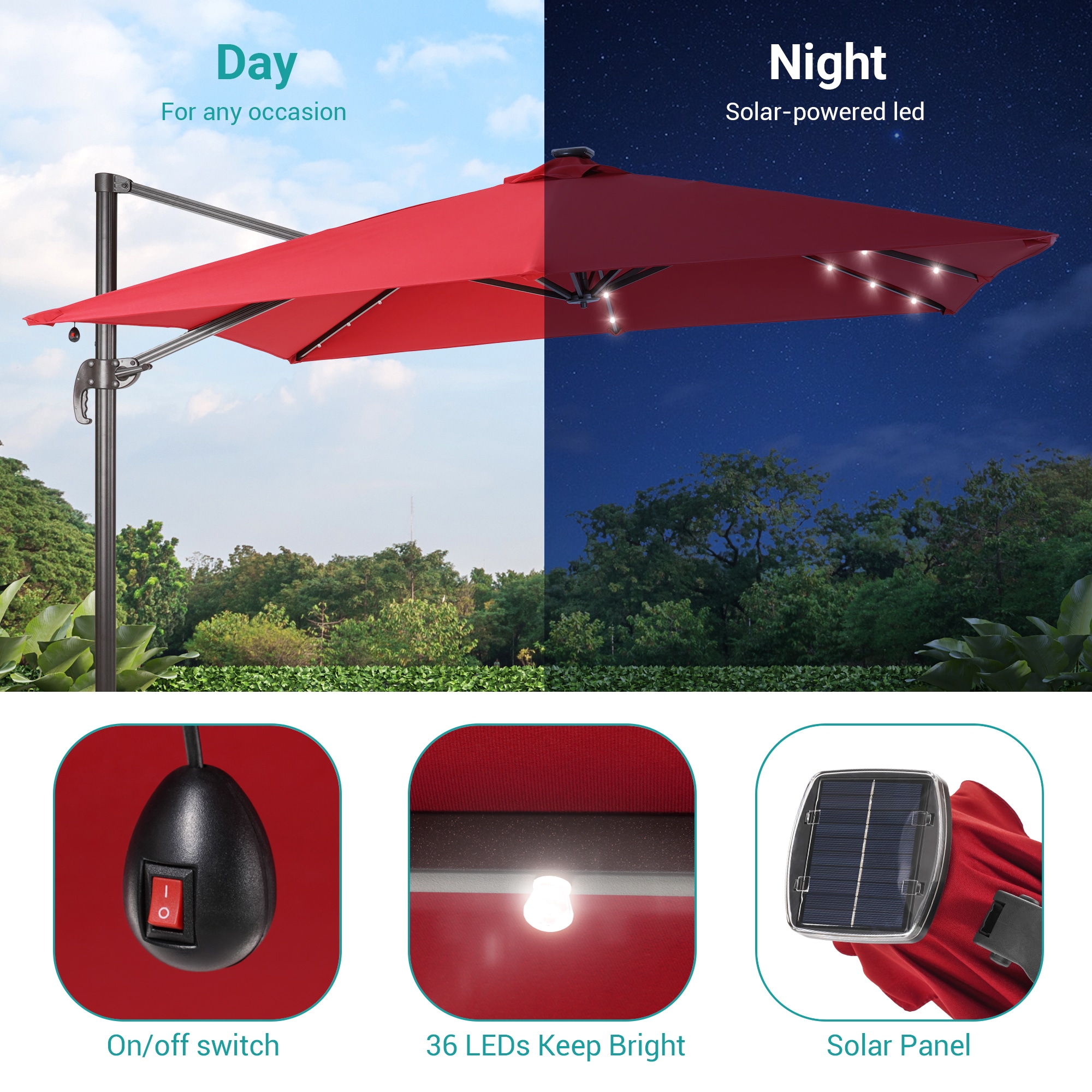 ACEGOSES LW-99RD-LED Umbrellas-2 - View #3