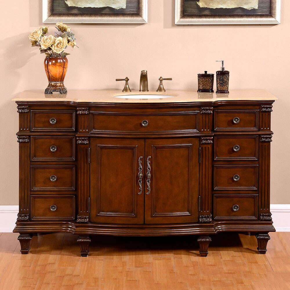 Silkroad Exclusive HYP-0277-T-UWC-60 Bath-Vanity-Combo - View #2