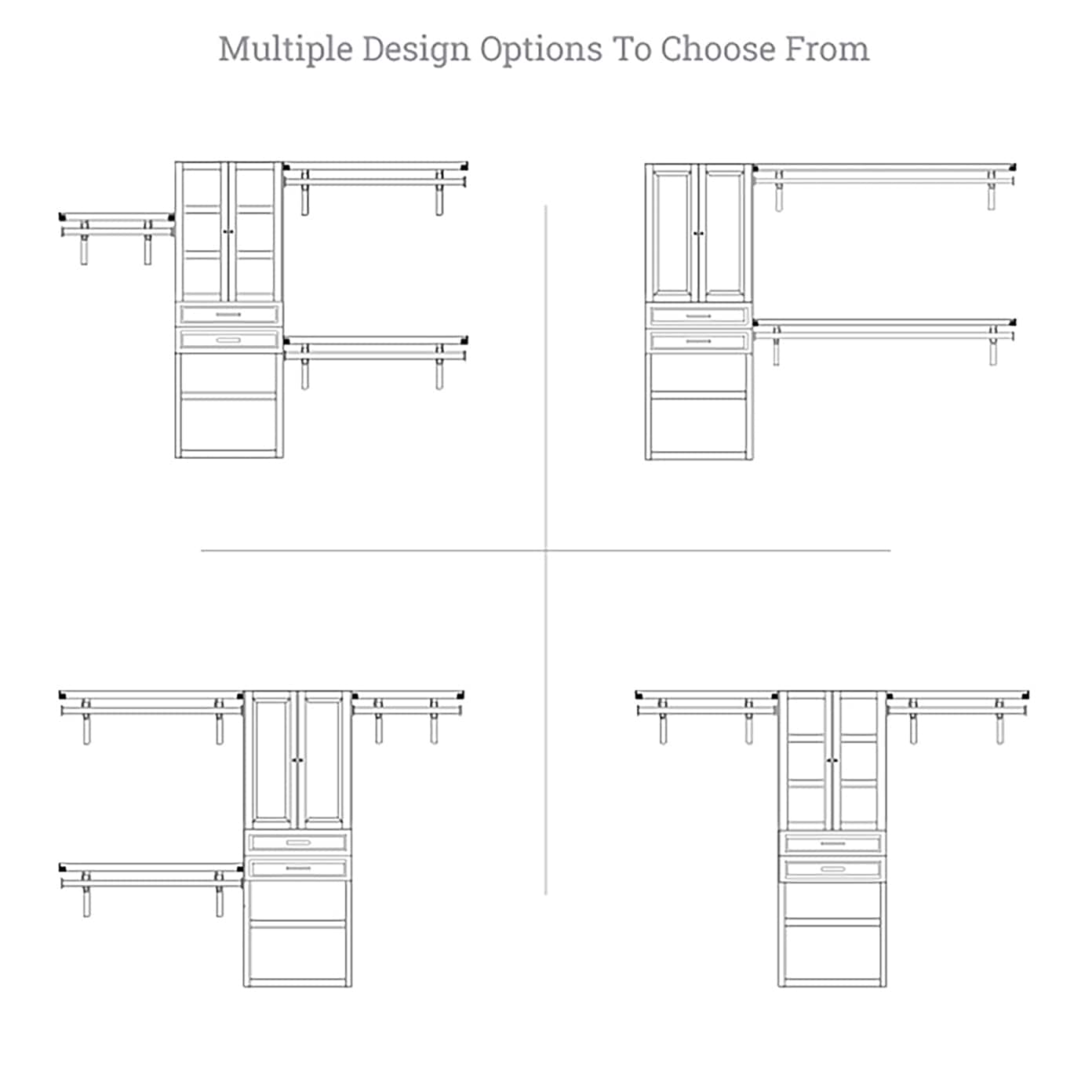 John Louis Home JLH-261WC-R-SD Wood-Closet-Kits - View #11